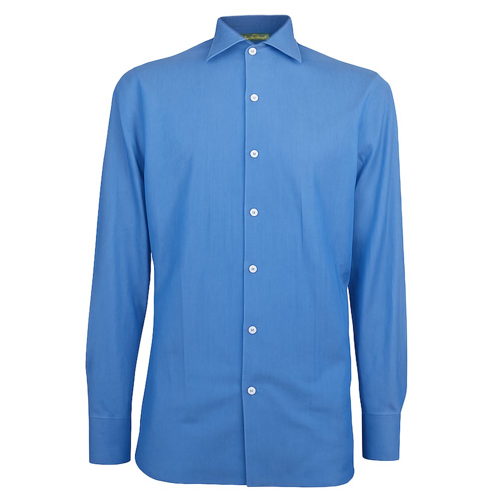 Blue Cotton Men's Shirt