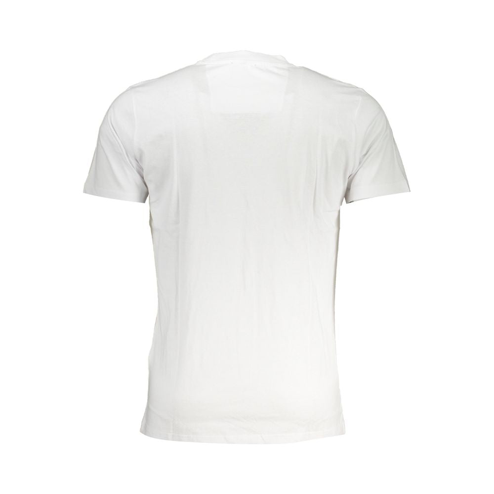 White Cotton Men T-Shirt
