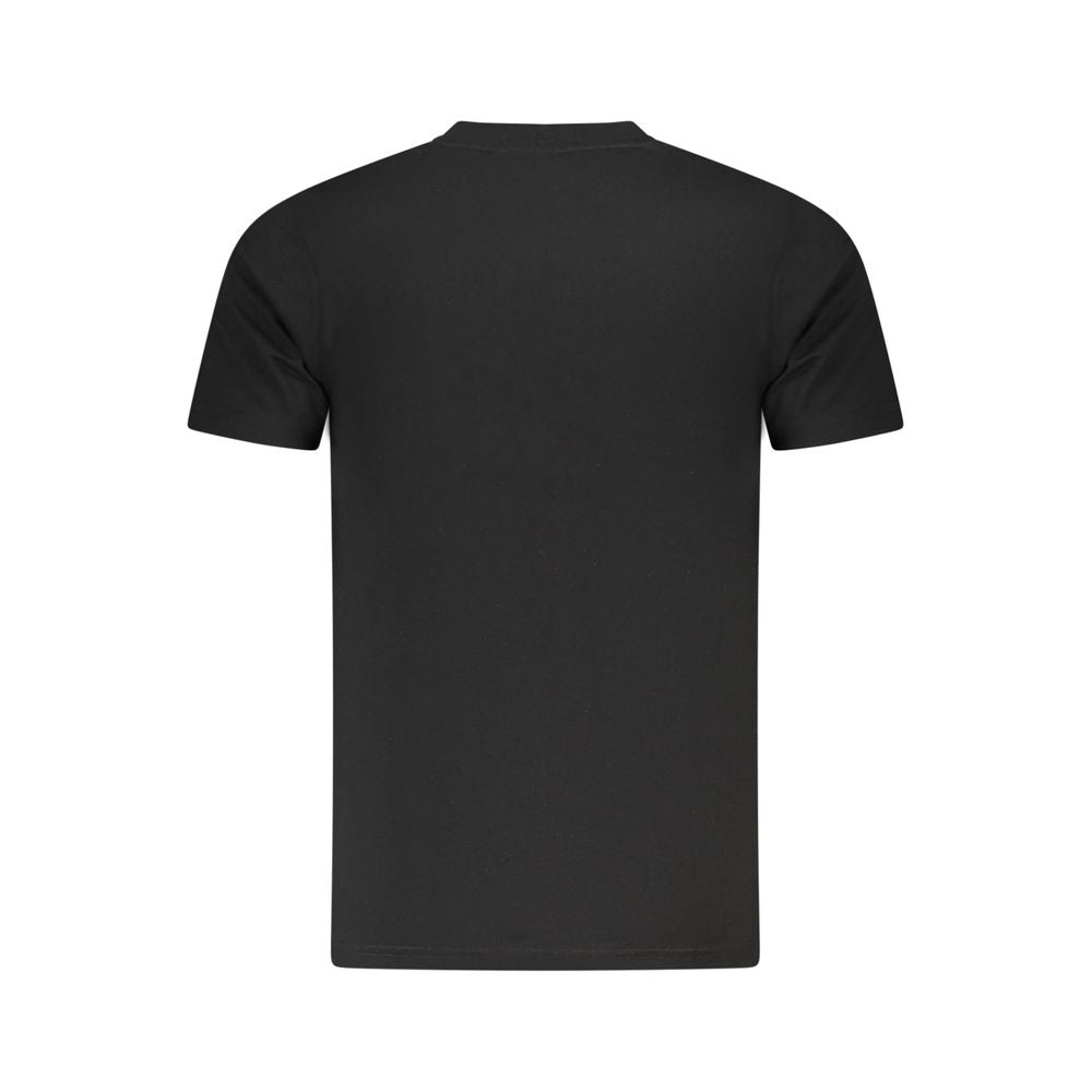 Black Cotton Men T-Shirt