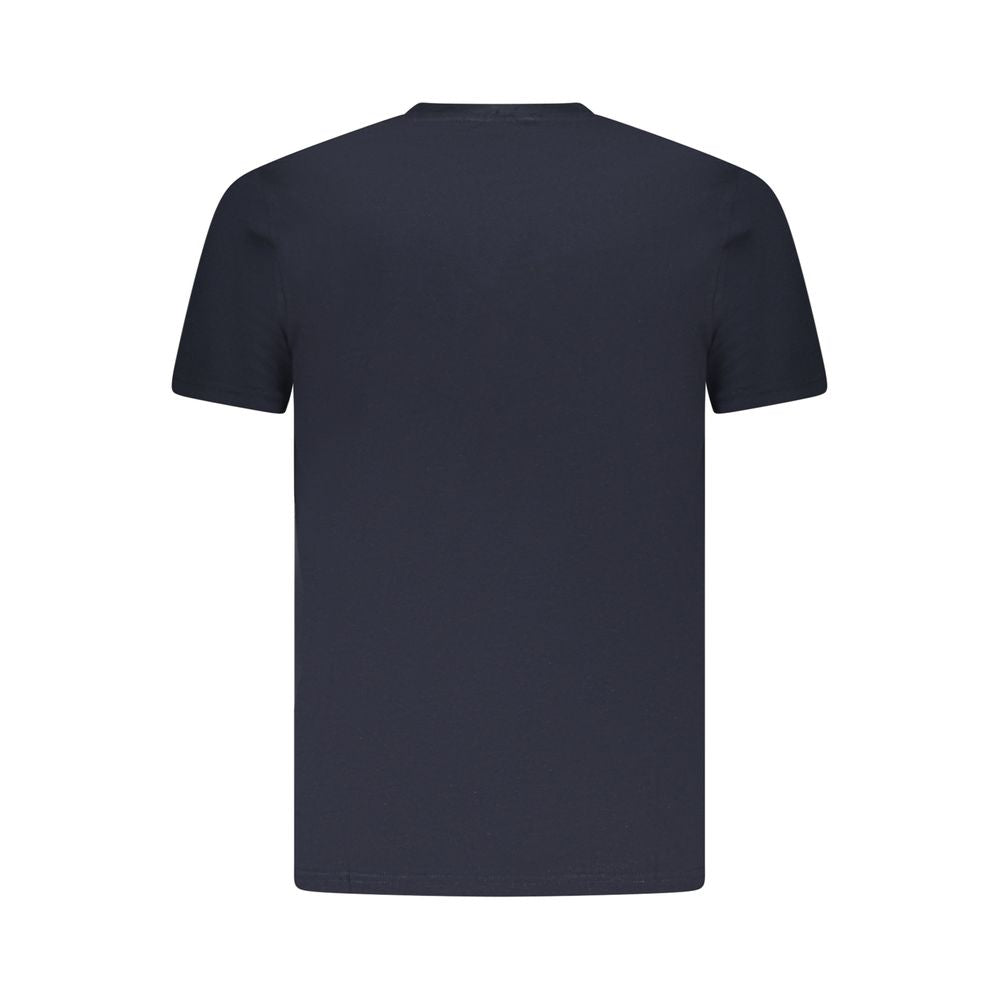 Blue Cotton Men T-Shirt