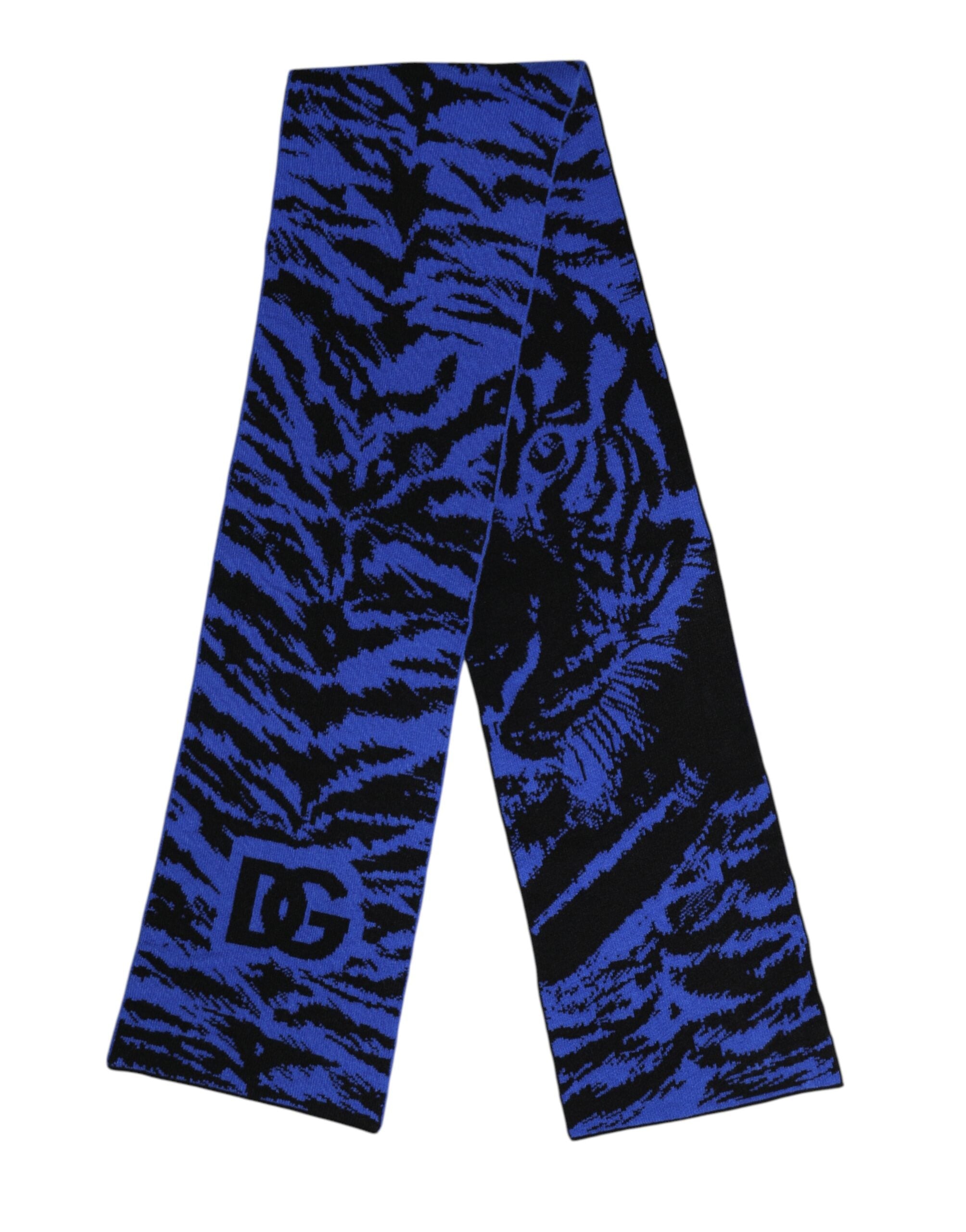 Blue Black Logo Neck Warmer Wrap Shawl Scarf