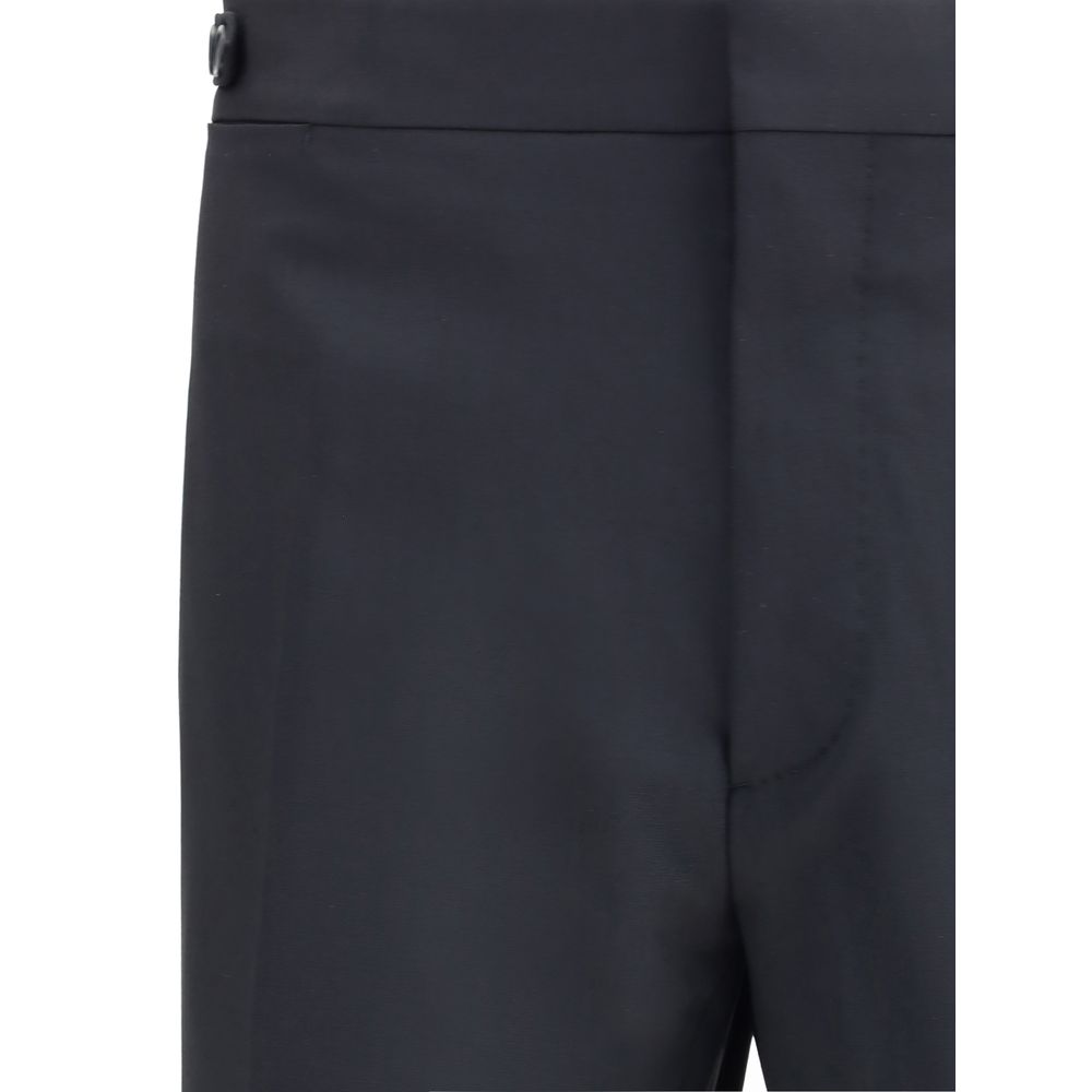 Black Fleece Wool Two-Piece Suit