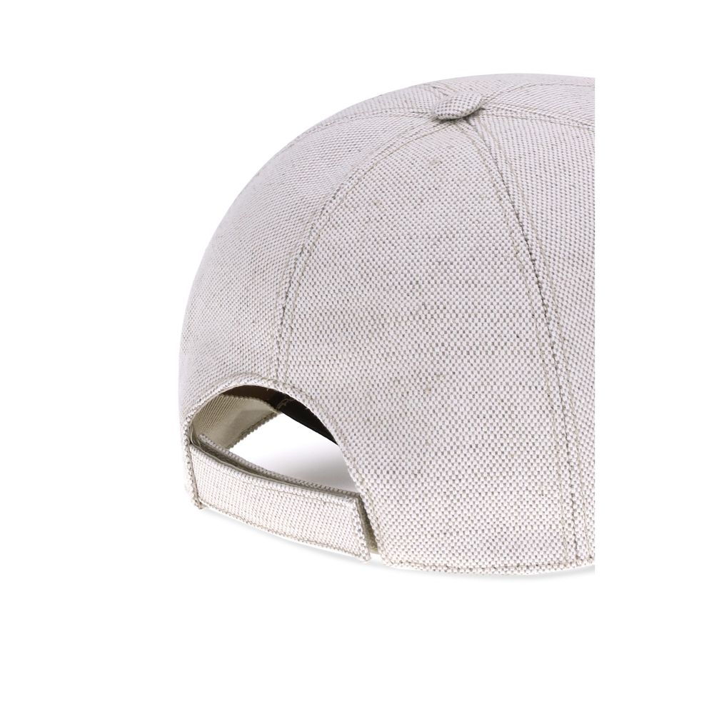 Beige Cotton Cap (Baseball Hat)