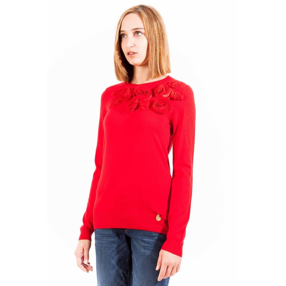 Red Polyester Sweater