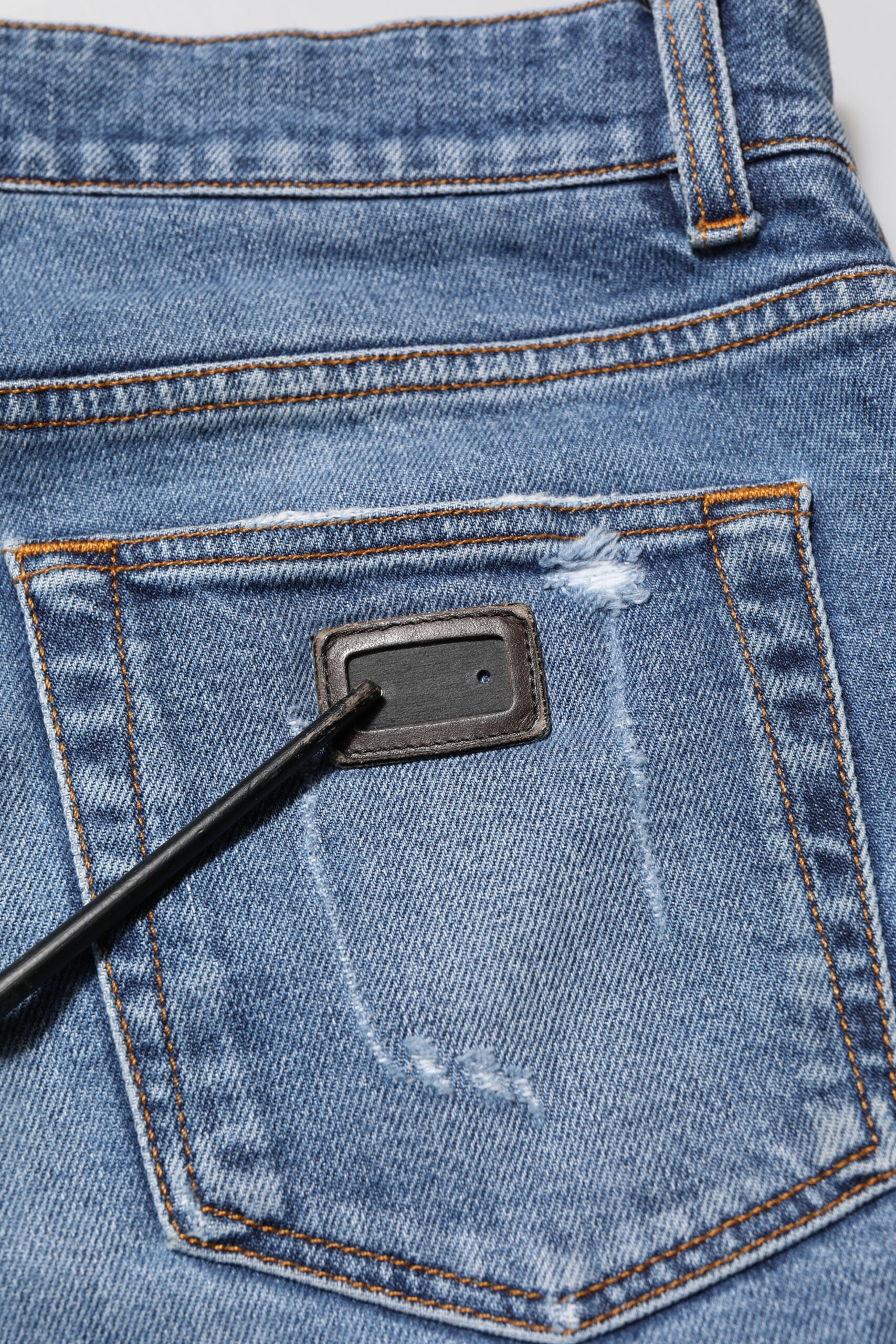 Blue Cotton Logo Plaque COMFORT Denim Jeans