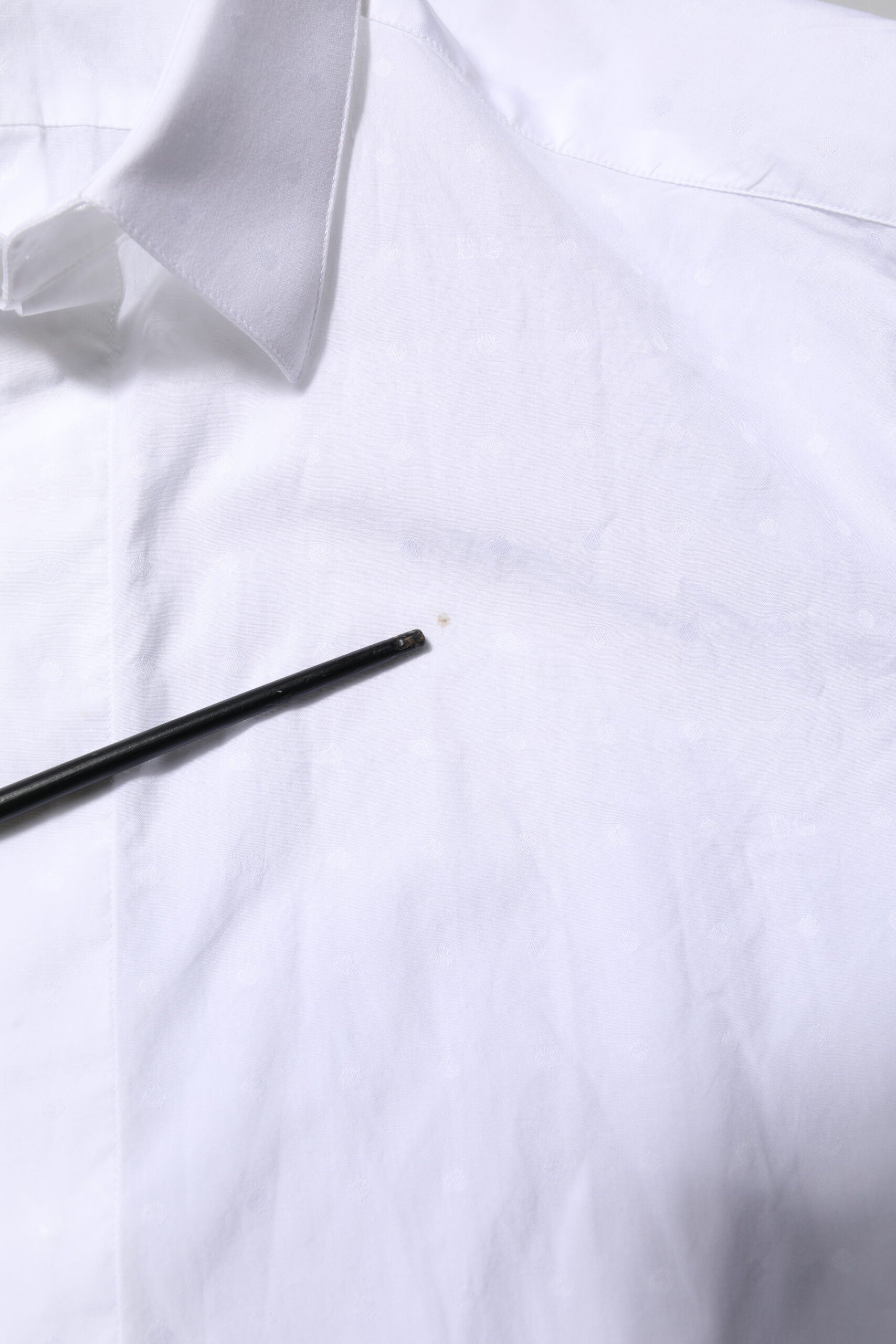 White Cotton GOLD Dress Formal Shirt