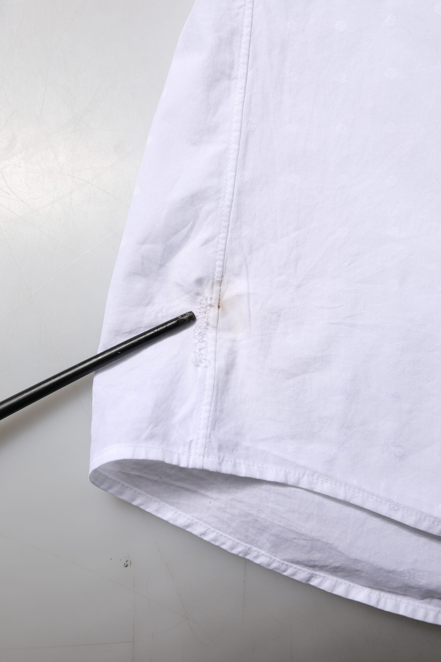 White Cotton GOLD Dress Formal Shirt