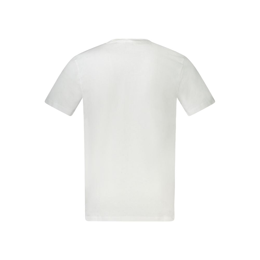 White Cotton Men T-Shirt