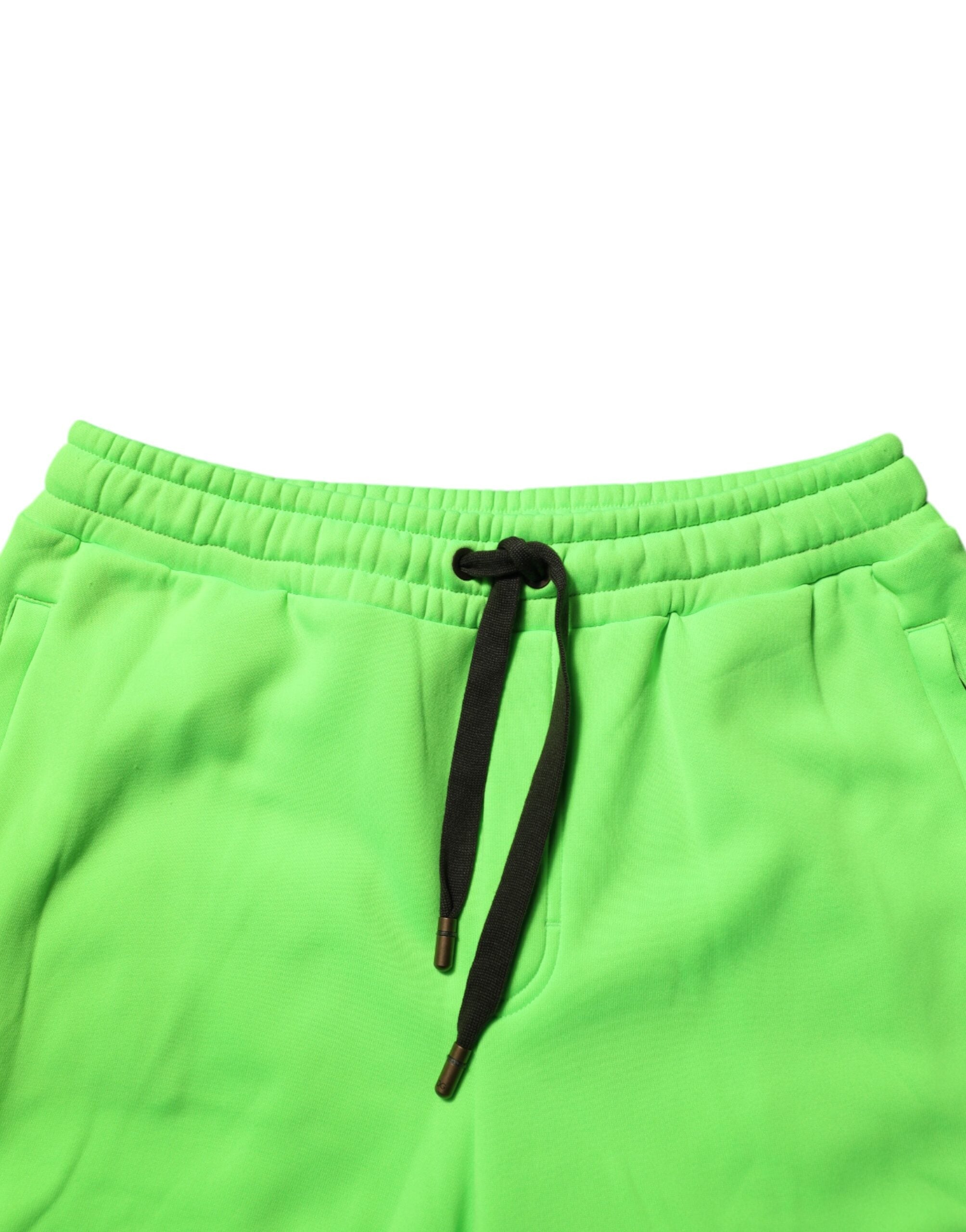 Green Patchwork Cargo Bermuda Men Shorts