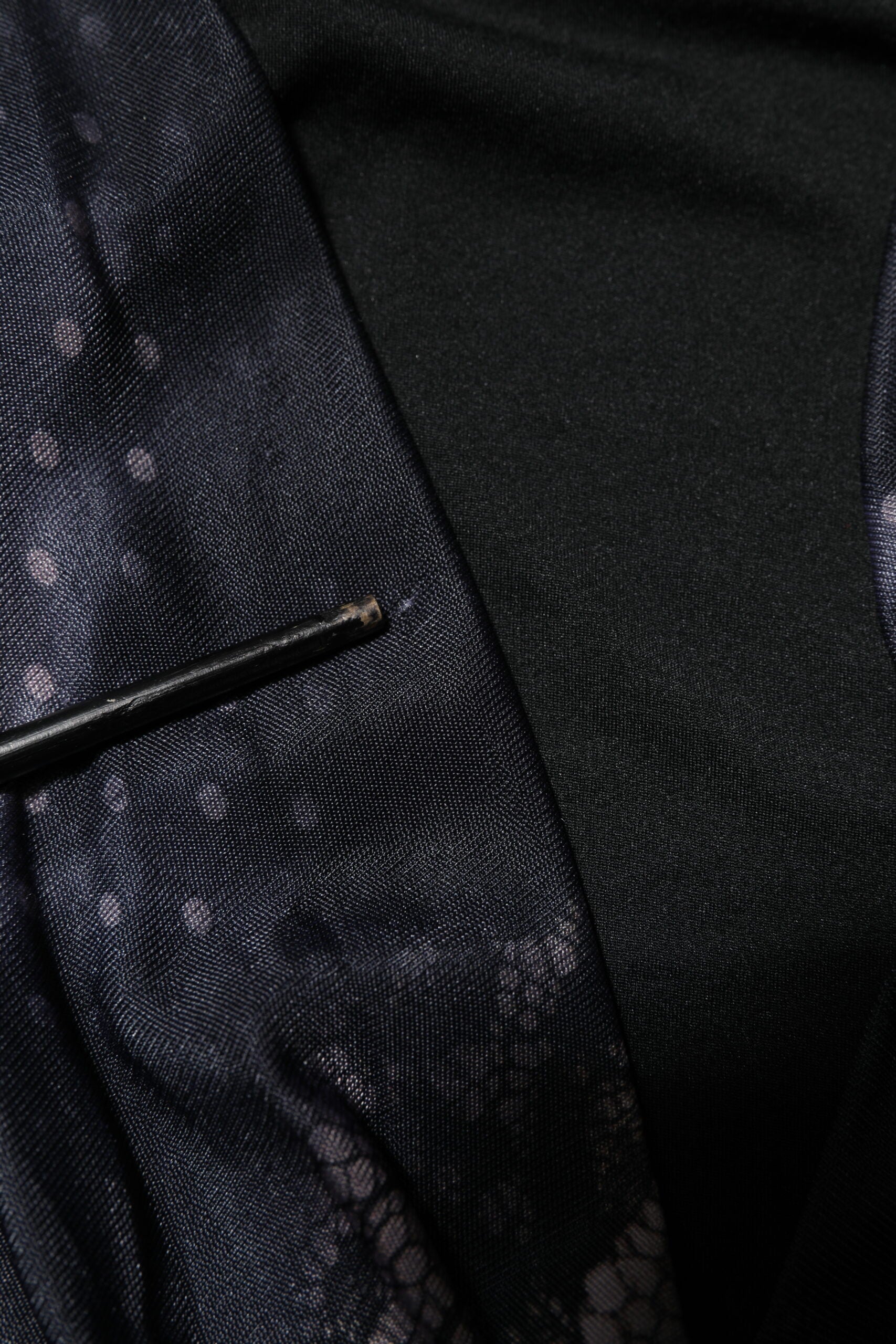 Black Floral Viscose Sheath Midi Dress