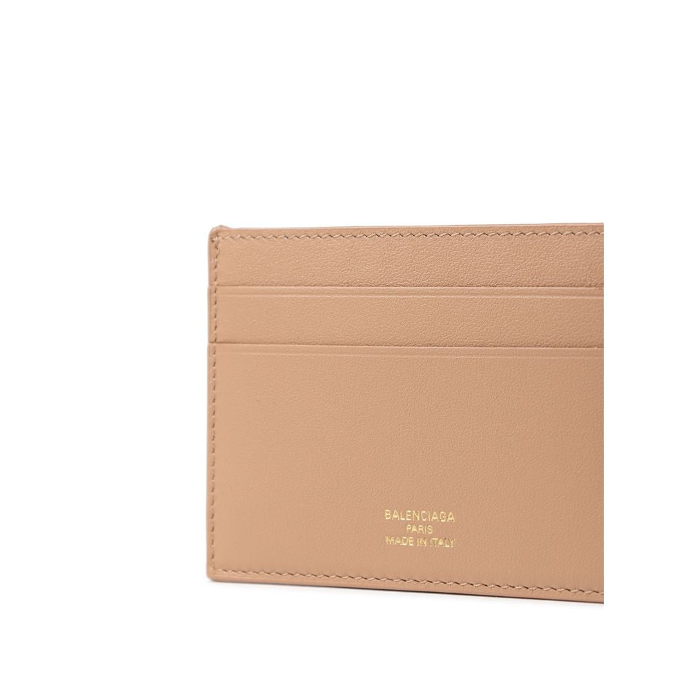 Beige Leather Cardholder
