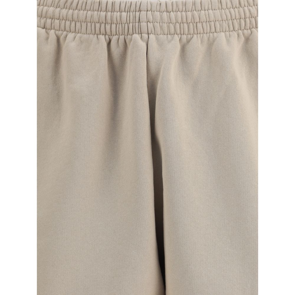 Beige Cotton Bermuda Shorts