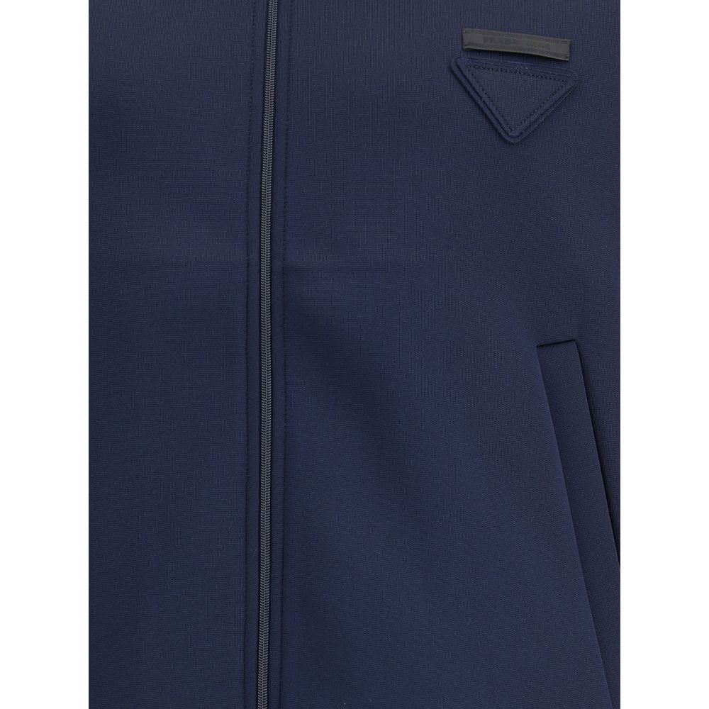 Blue Polyester Sweatshirt