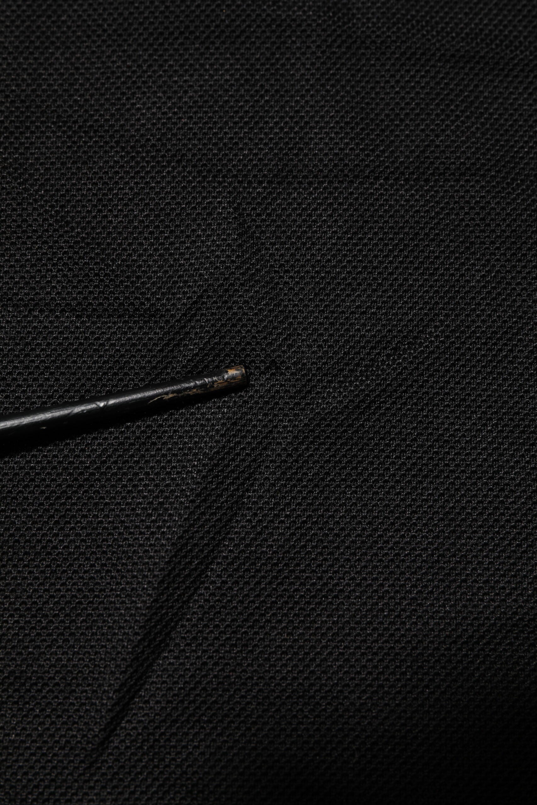 Black DG Silk Vneck Collared Men Polo T-shirt