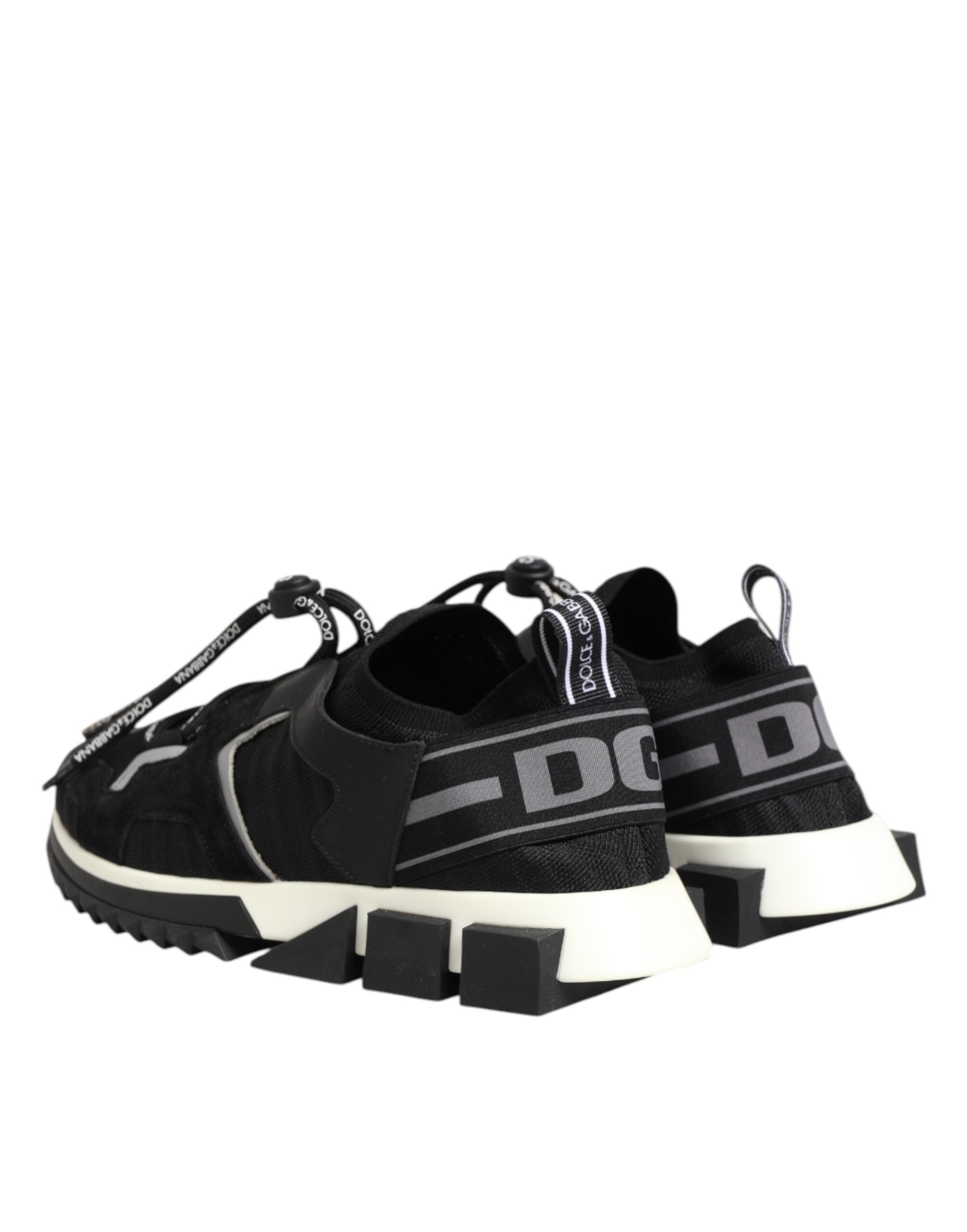 Black White Logo Sorrento Sneakers Shoes