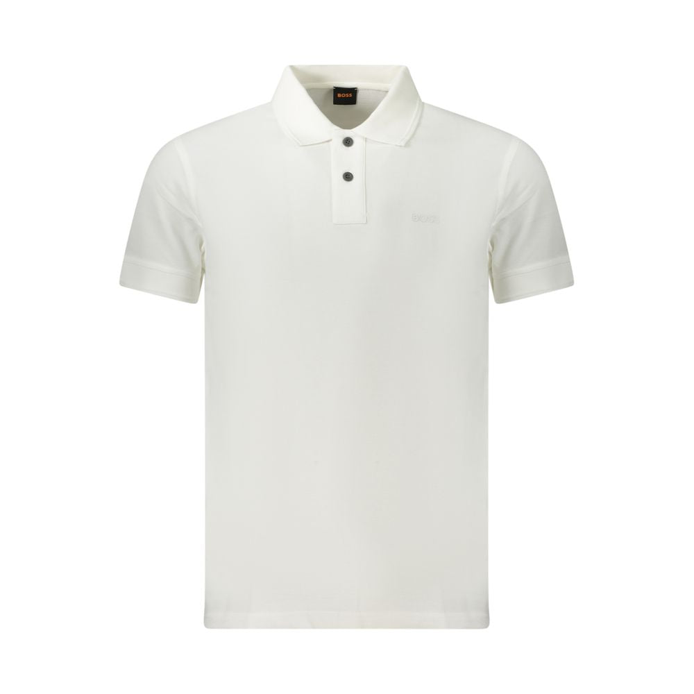 White Cotton Polo Shirt