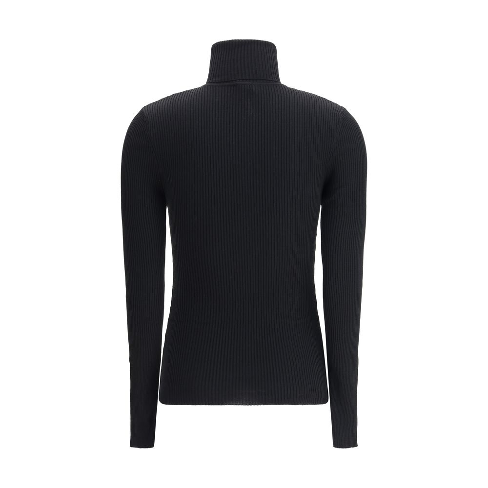 Black Fleece Wool Turtleneck