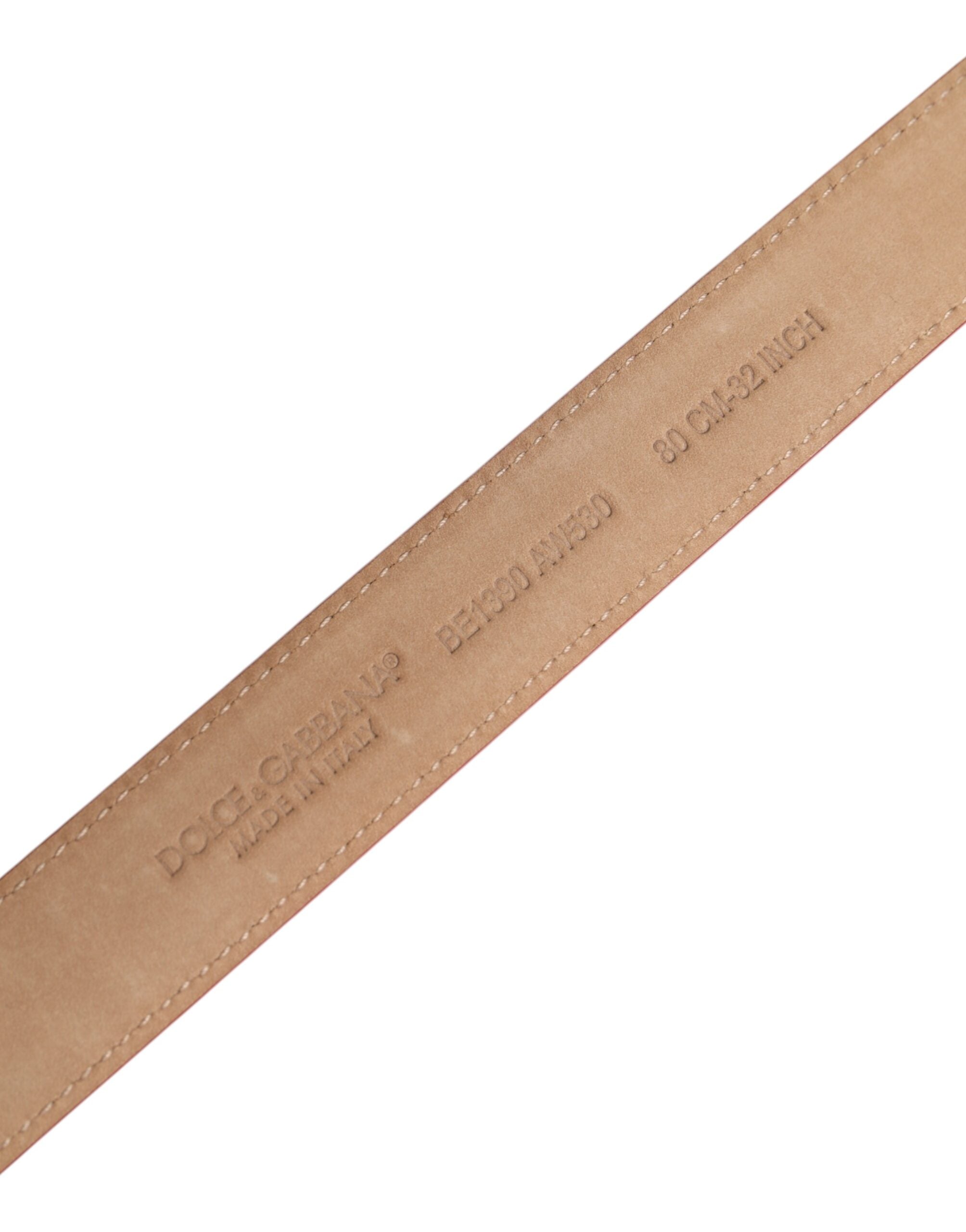 Red Leather Gold Metal Buckle Cintura Belt