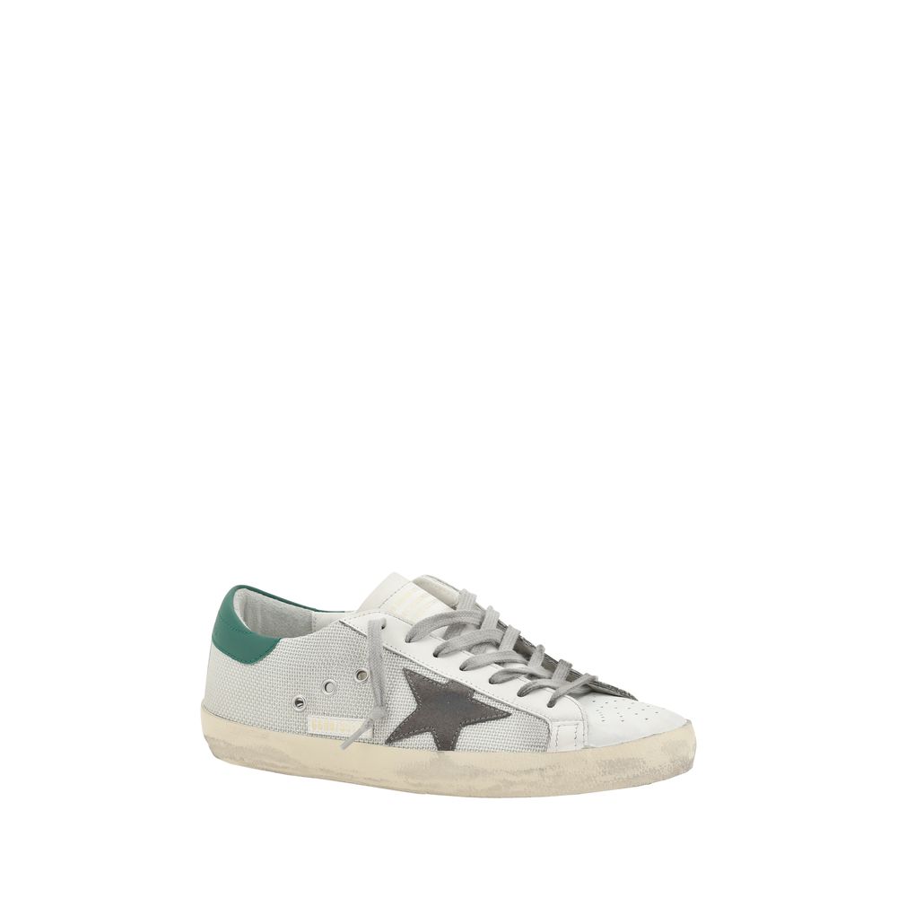 White Calf Leather Bos Taurus Low Top Sneakers