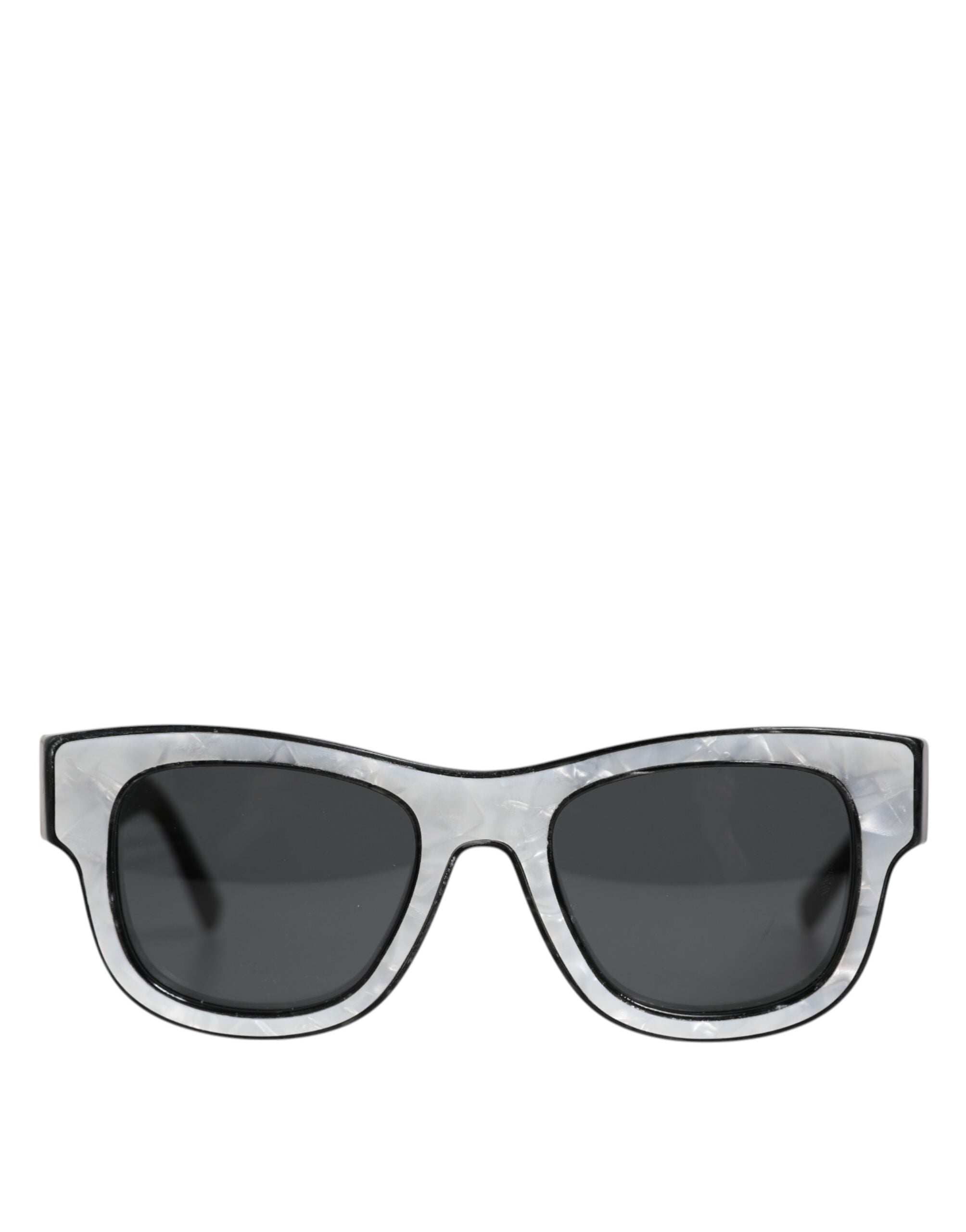 Pearl White Acetate Frame Domenico Deep Shades Sunglasses