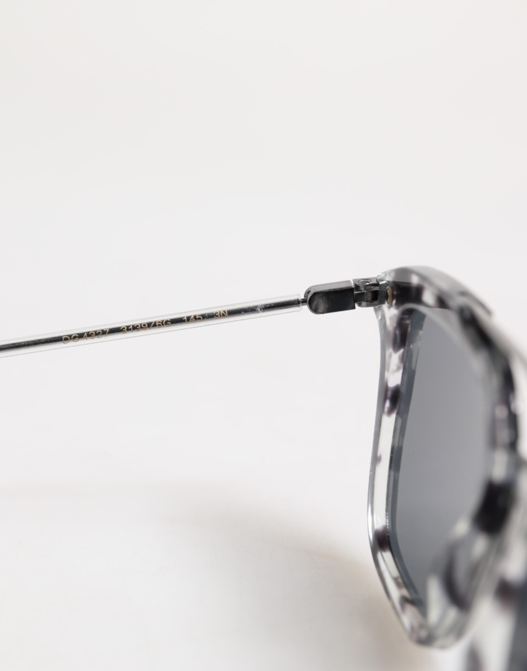 Gray Havana Acetate Square DG4327 Eyewear Sunglasses