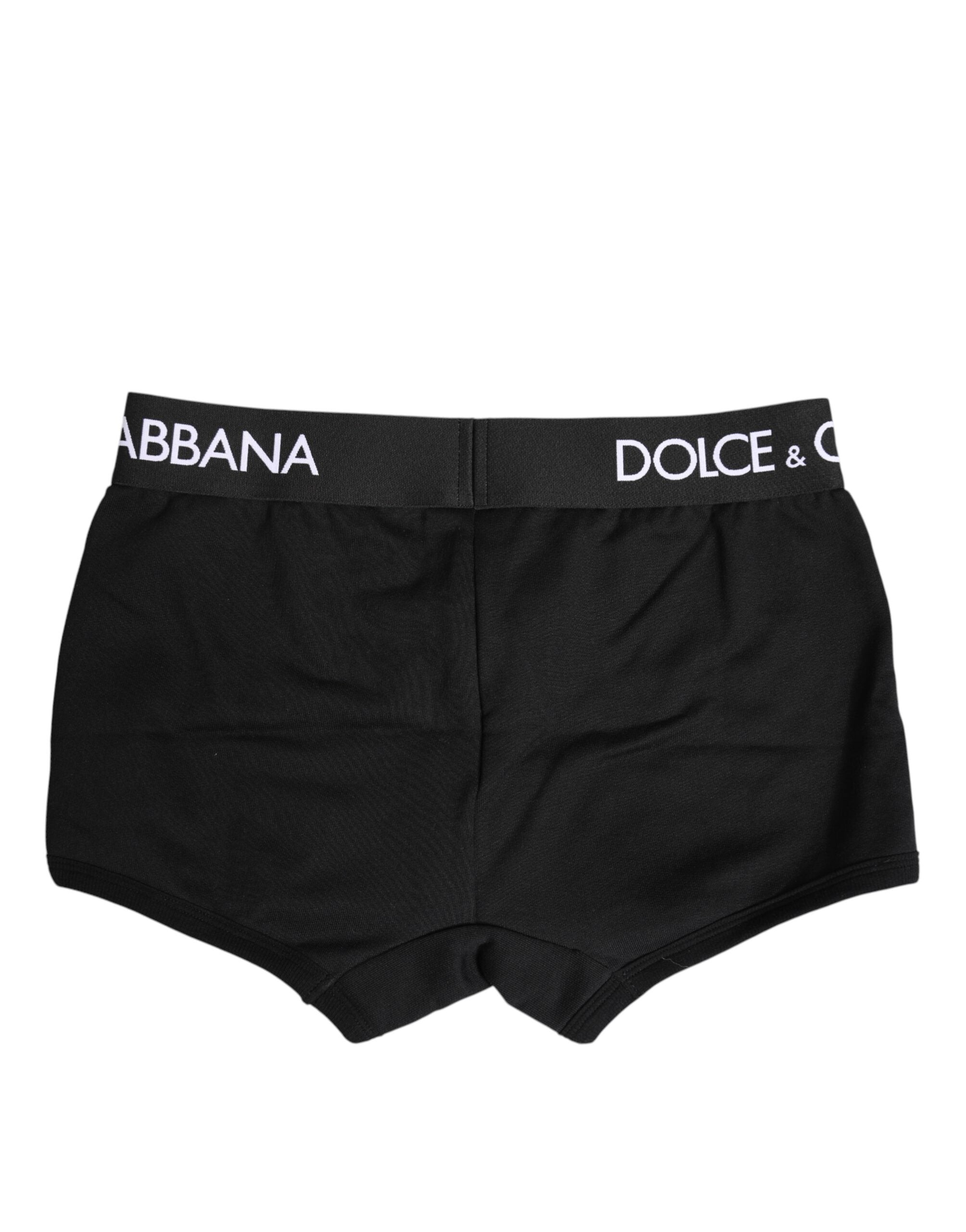 Black Cotton Stretch Regular Boxer Underwear