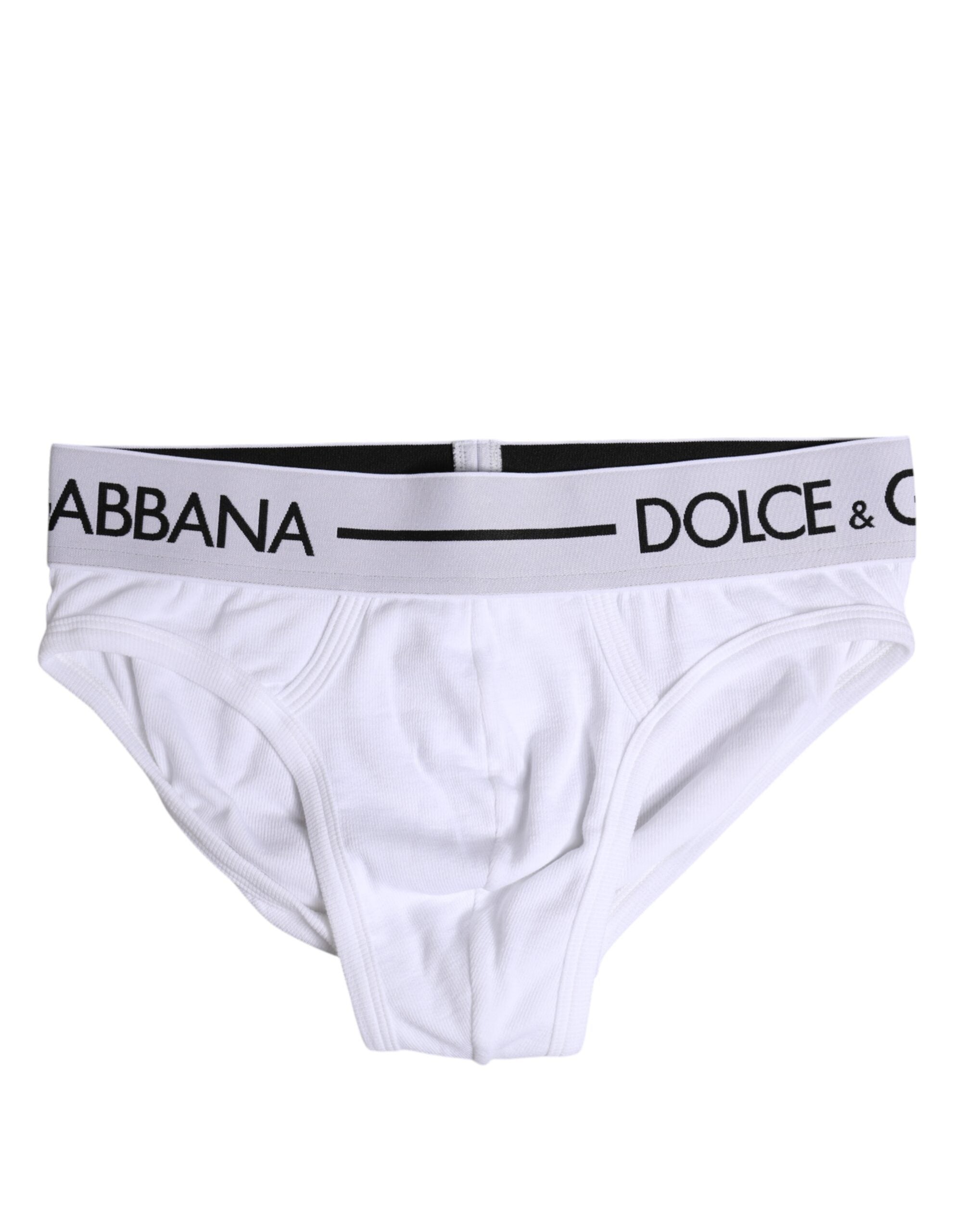 White Cotton Stretch Regular Brief Underwear