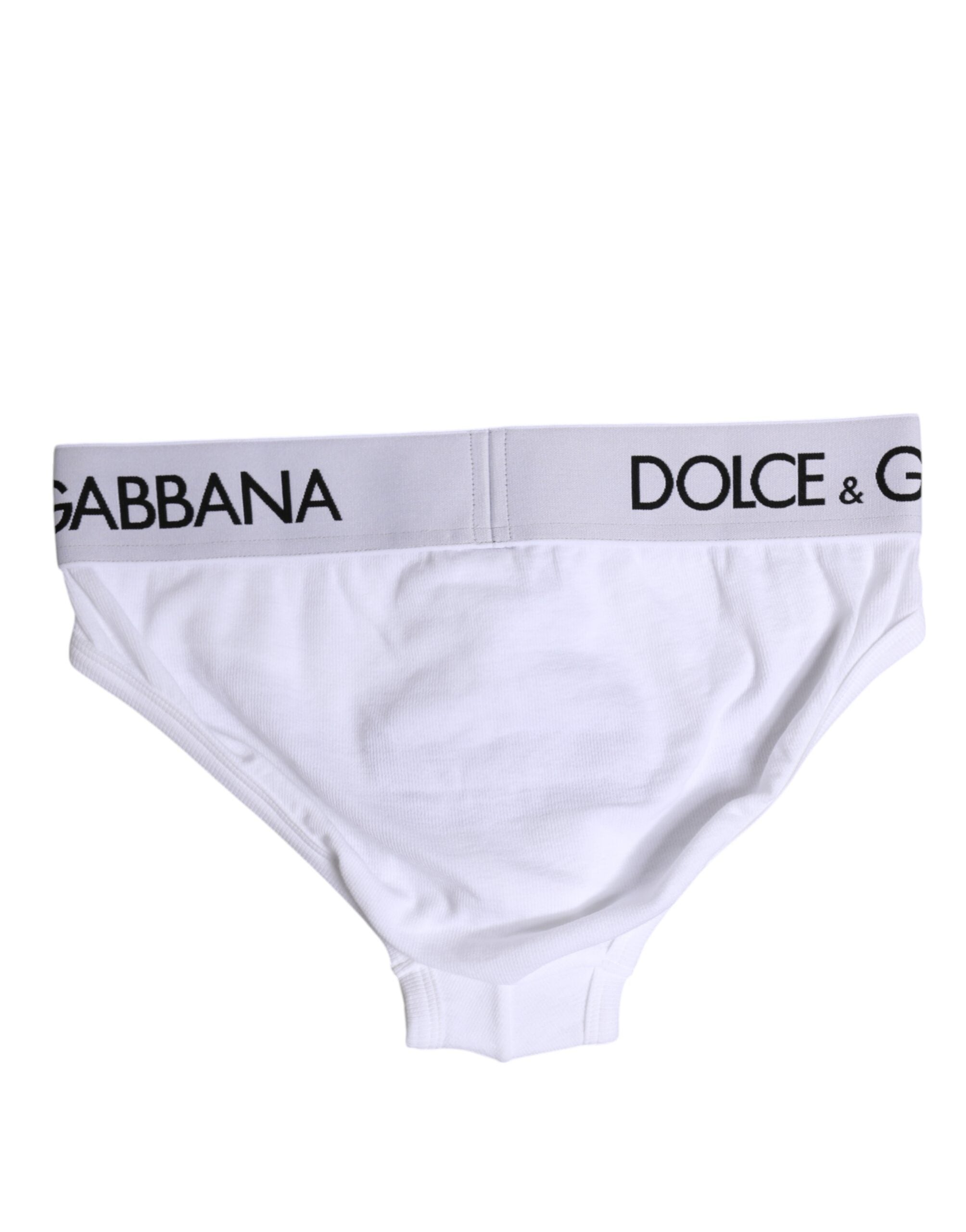 White Cotton Stretch Regular Brief Underwear