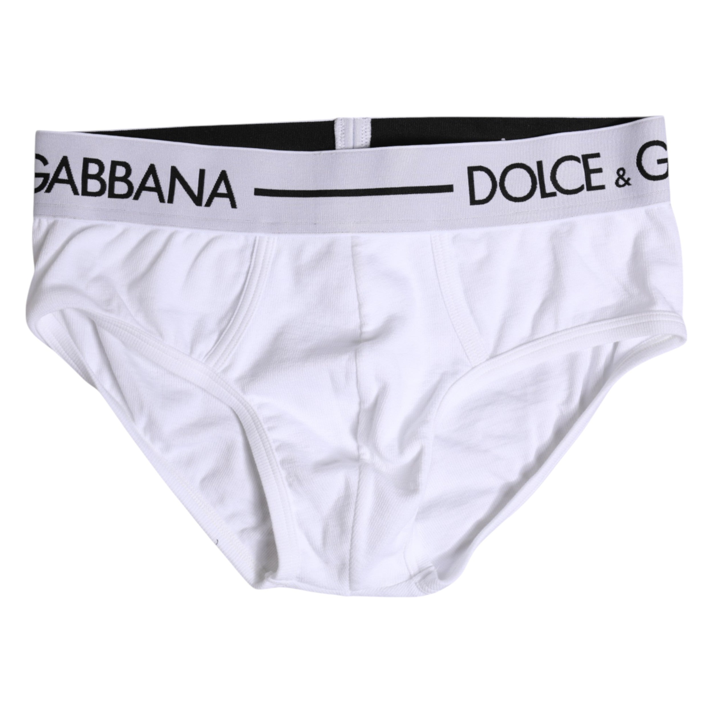 White Cotton Stretch Regular Brief Underwear