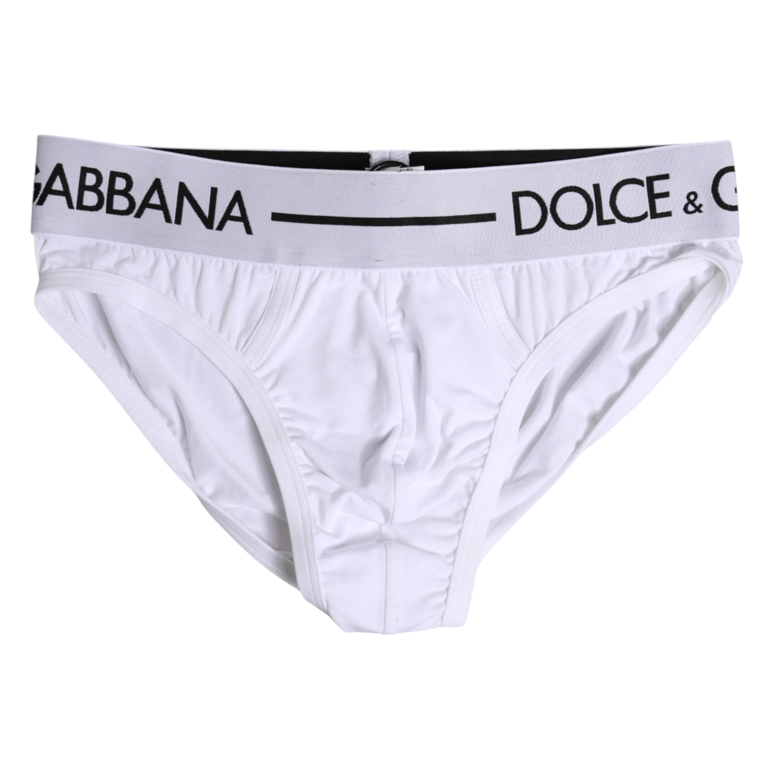White Cotton Stretch Regular Brief Underwear
