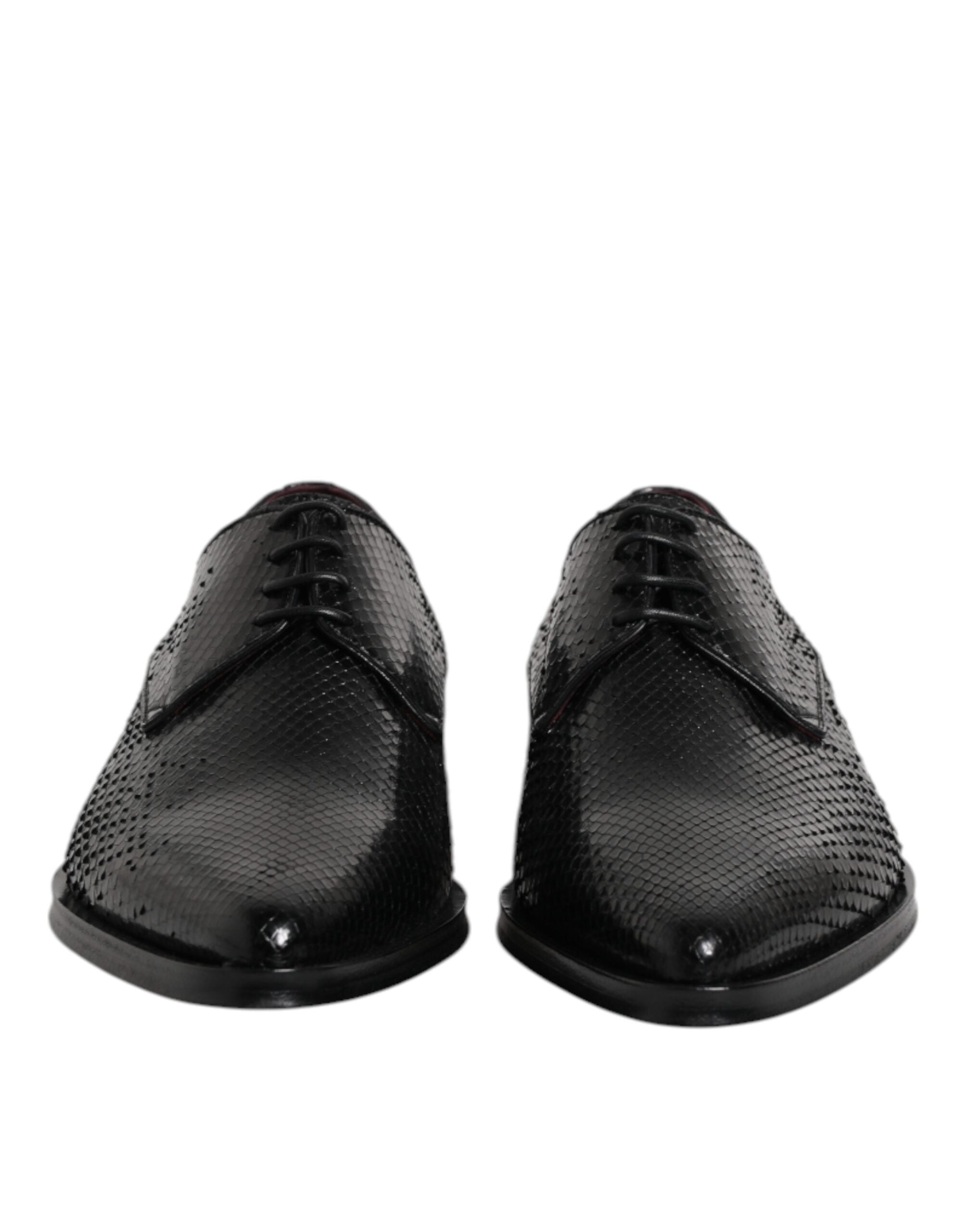Black Leather Lace Up Dress Men Derby Shoes