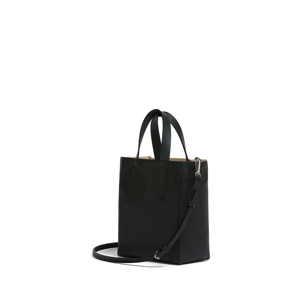 Black Calfskin Tote Bag