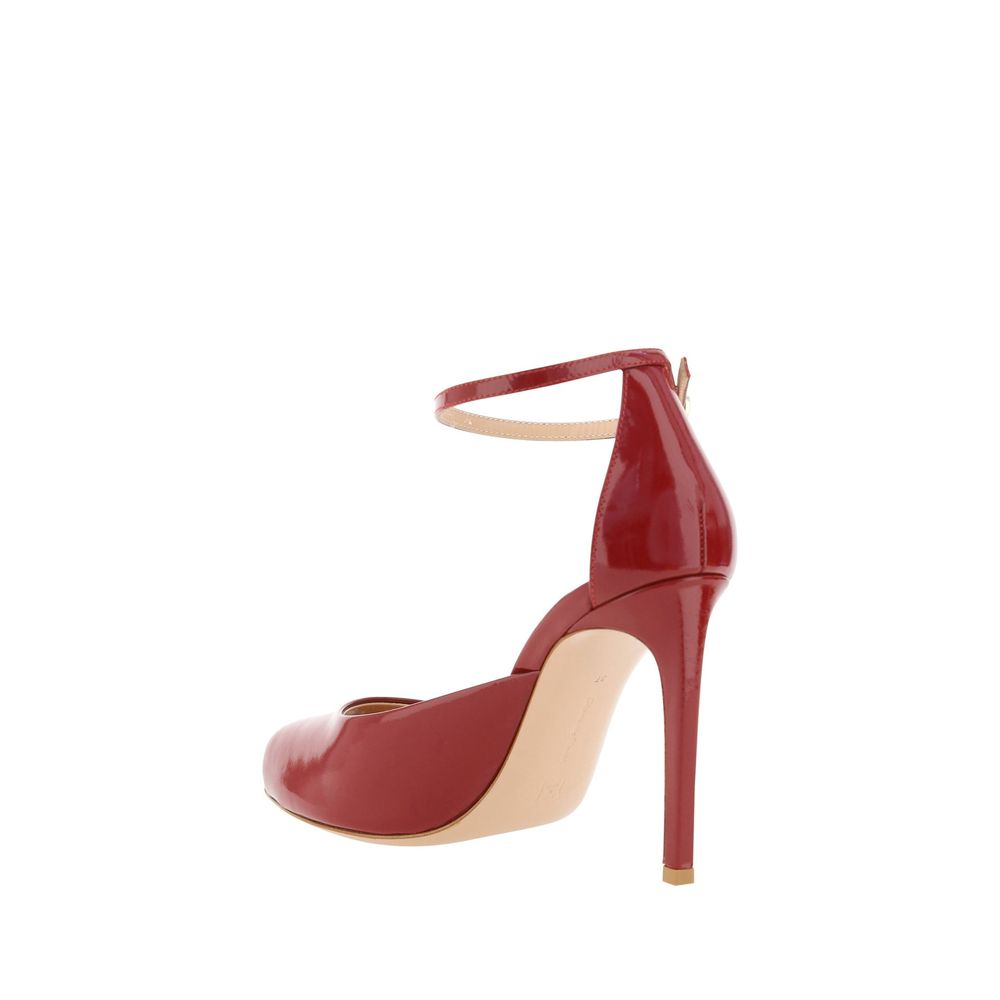 Red Calfskin High Heel Pumps