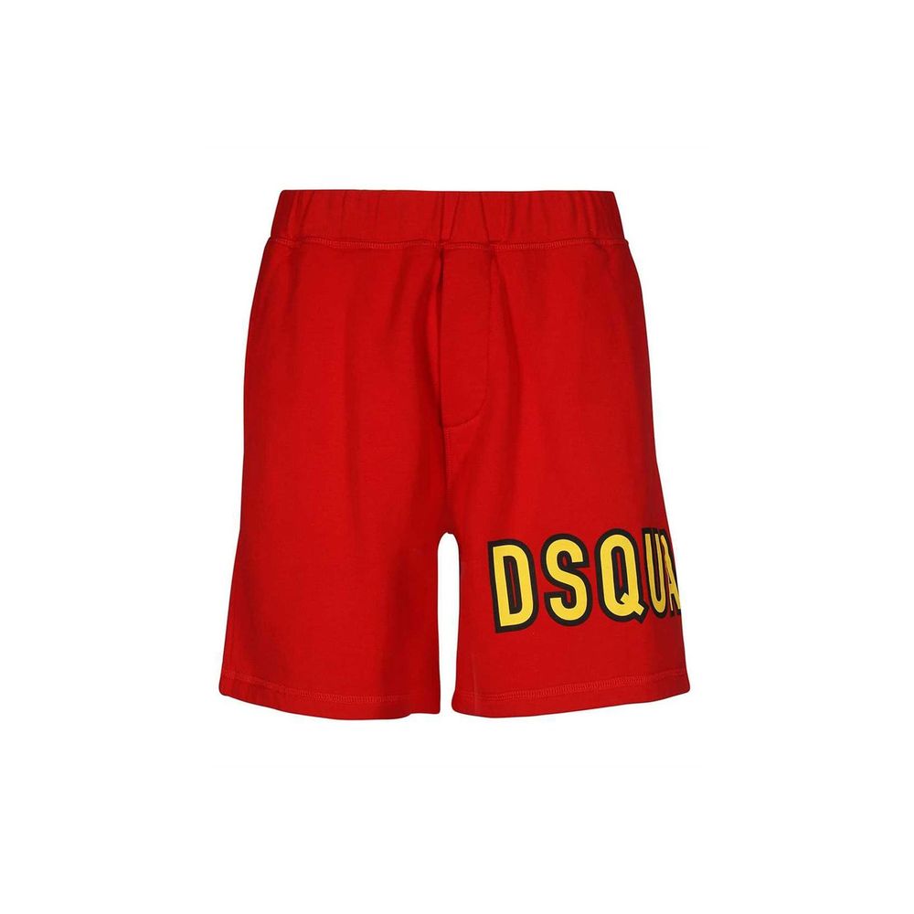 Red Cotton Shorts