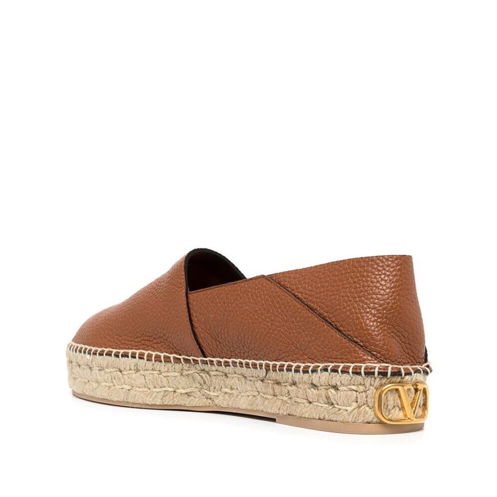 Brown Calfskin Espadrilles