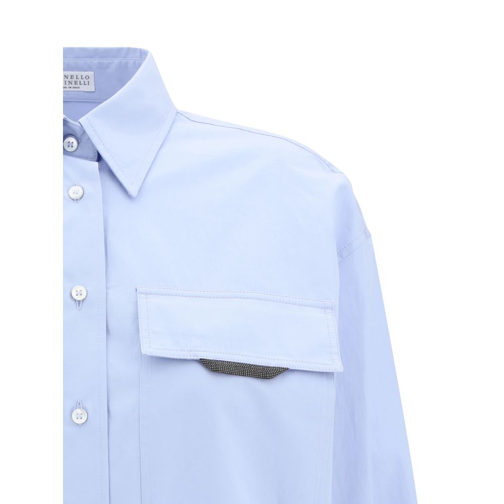 Light Blue Cotton Dress Shirt