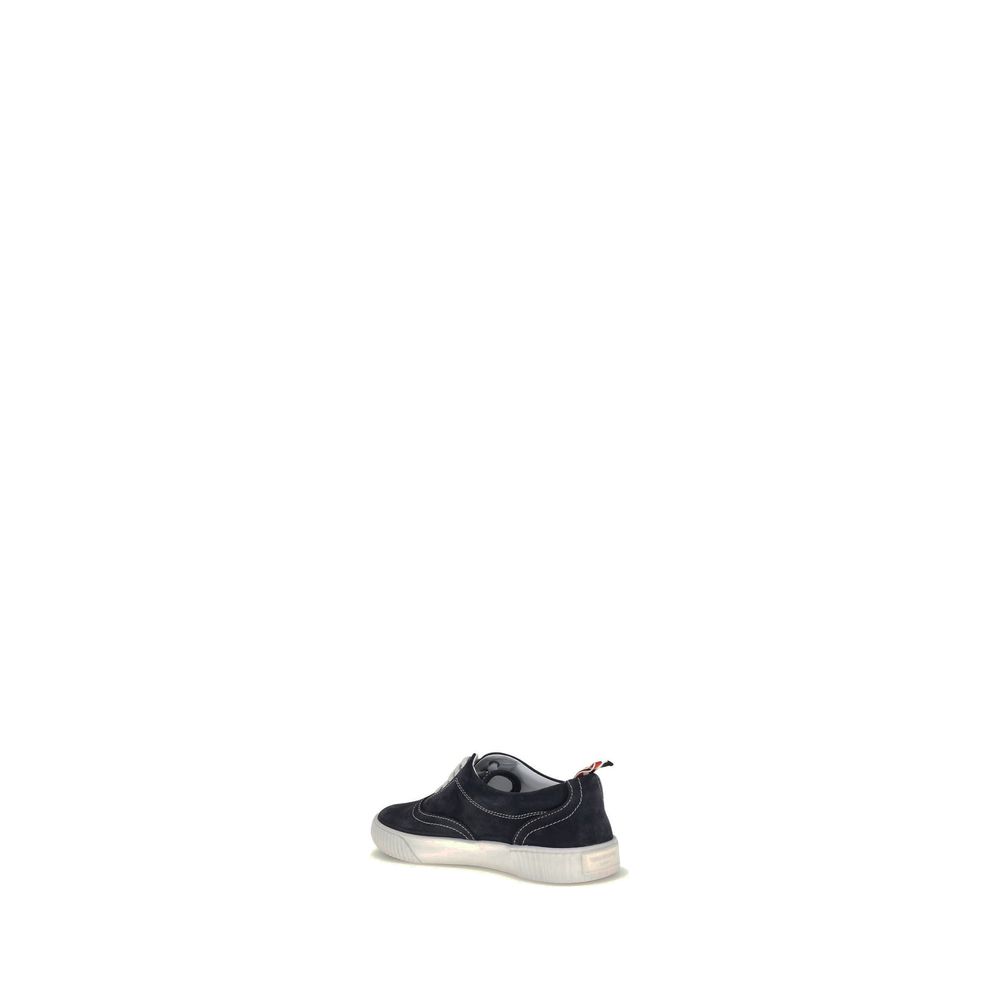 Blue Calf Leather Bos Taurus Low Top Sneakers