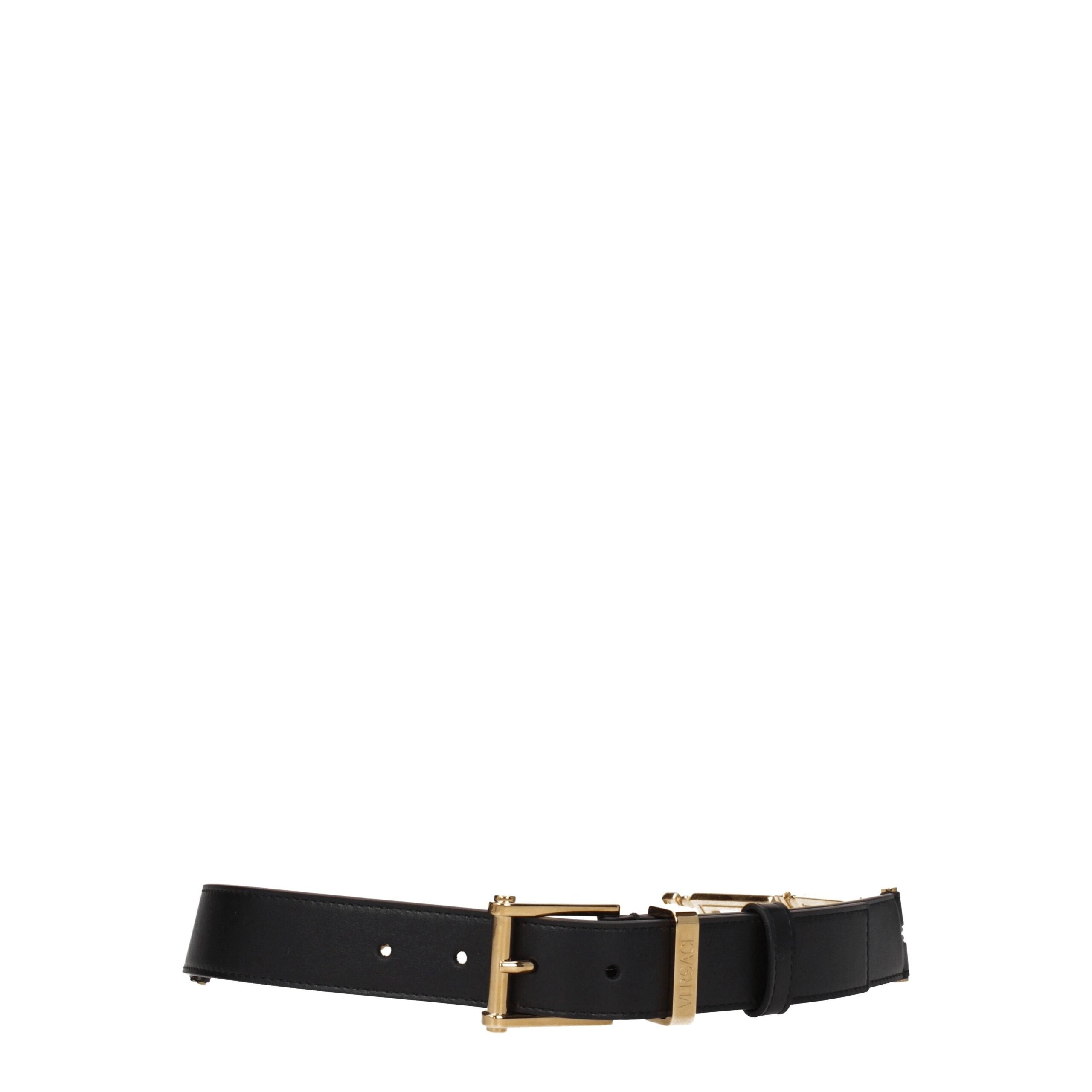 Black Leather Regular Belt