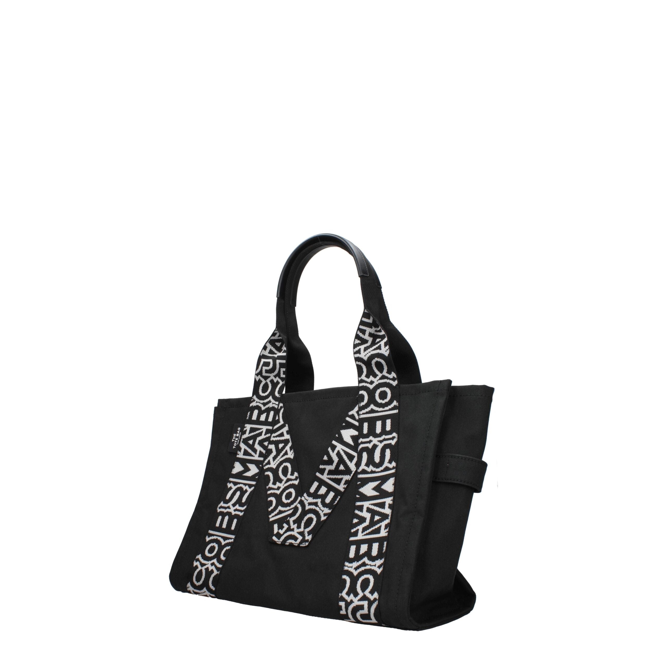 Black Fabric Shoulder Bag