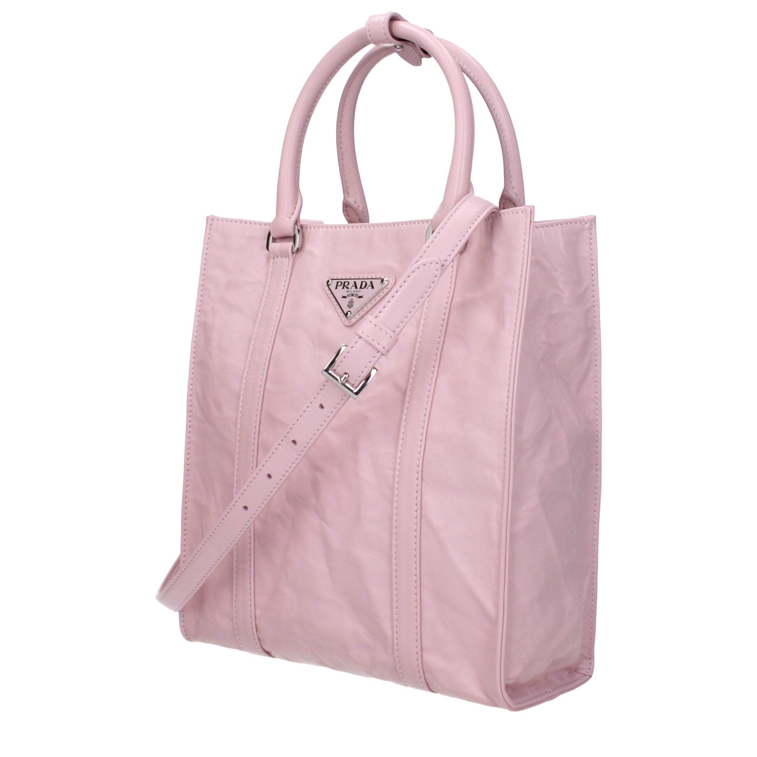 Pink Leather Handbag