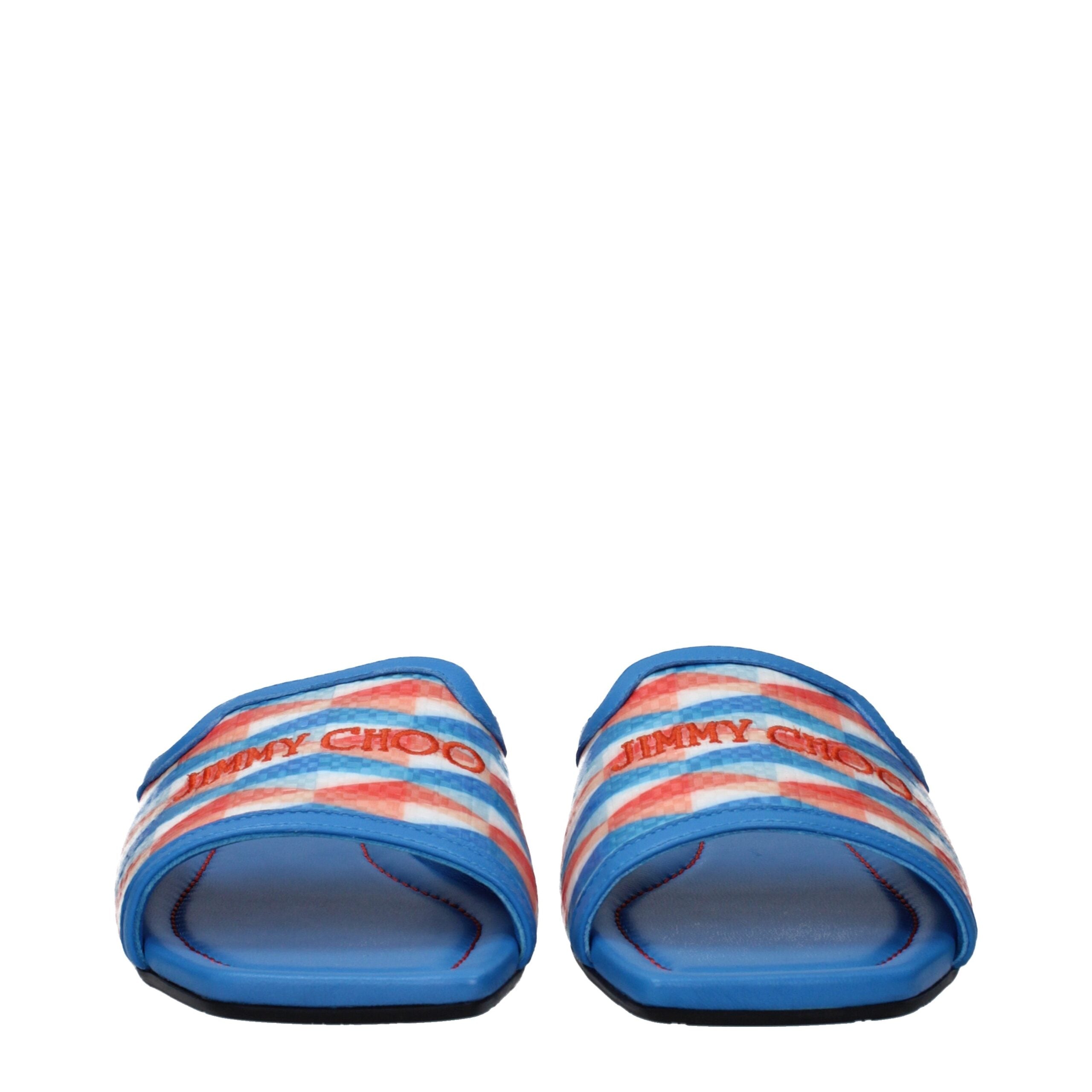 Light Blue Fabric Slippers