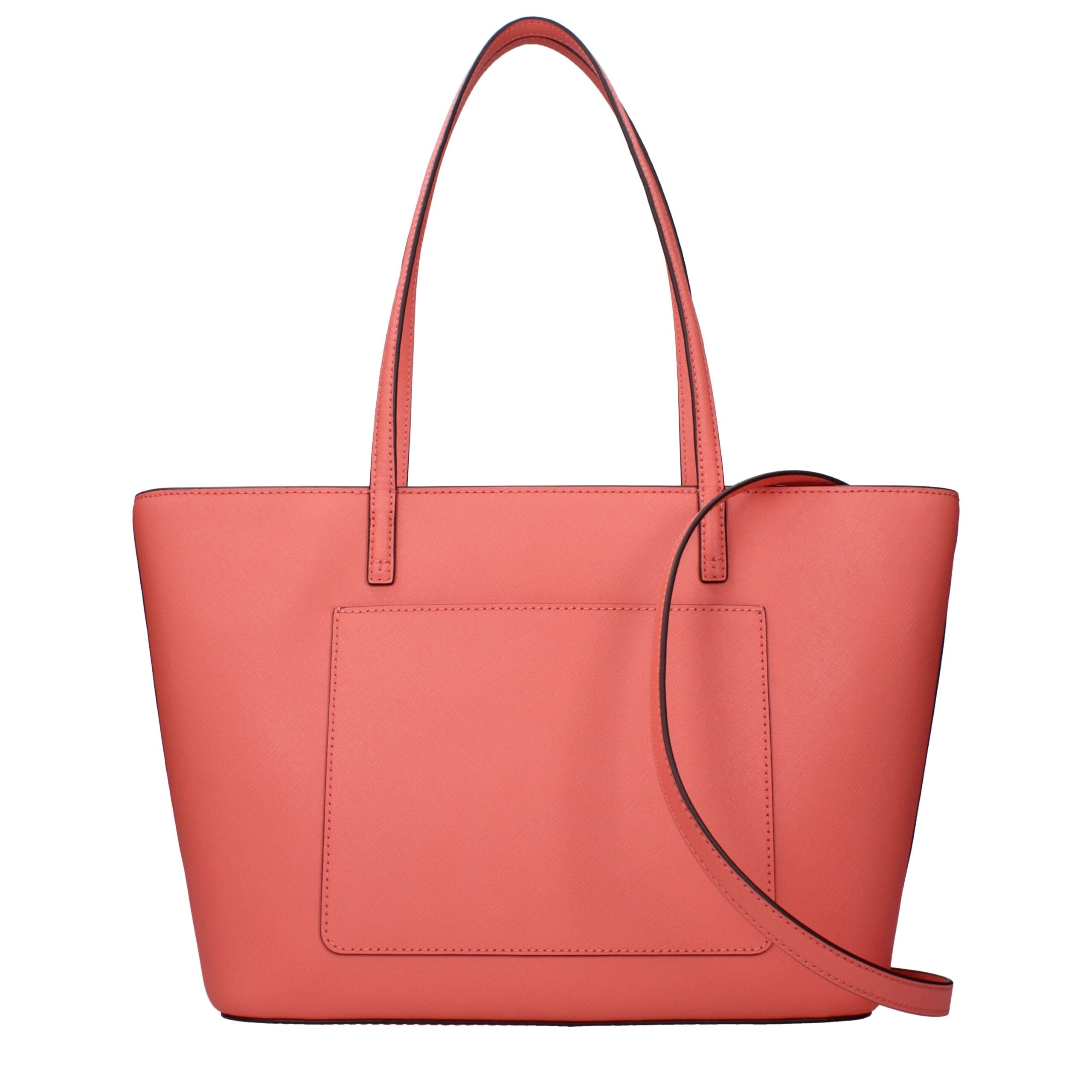 Pink Leather Shoulder Bag