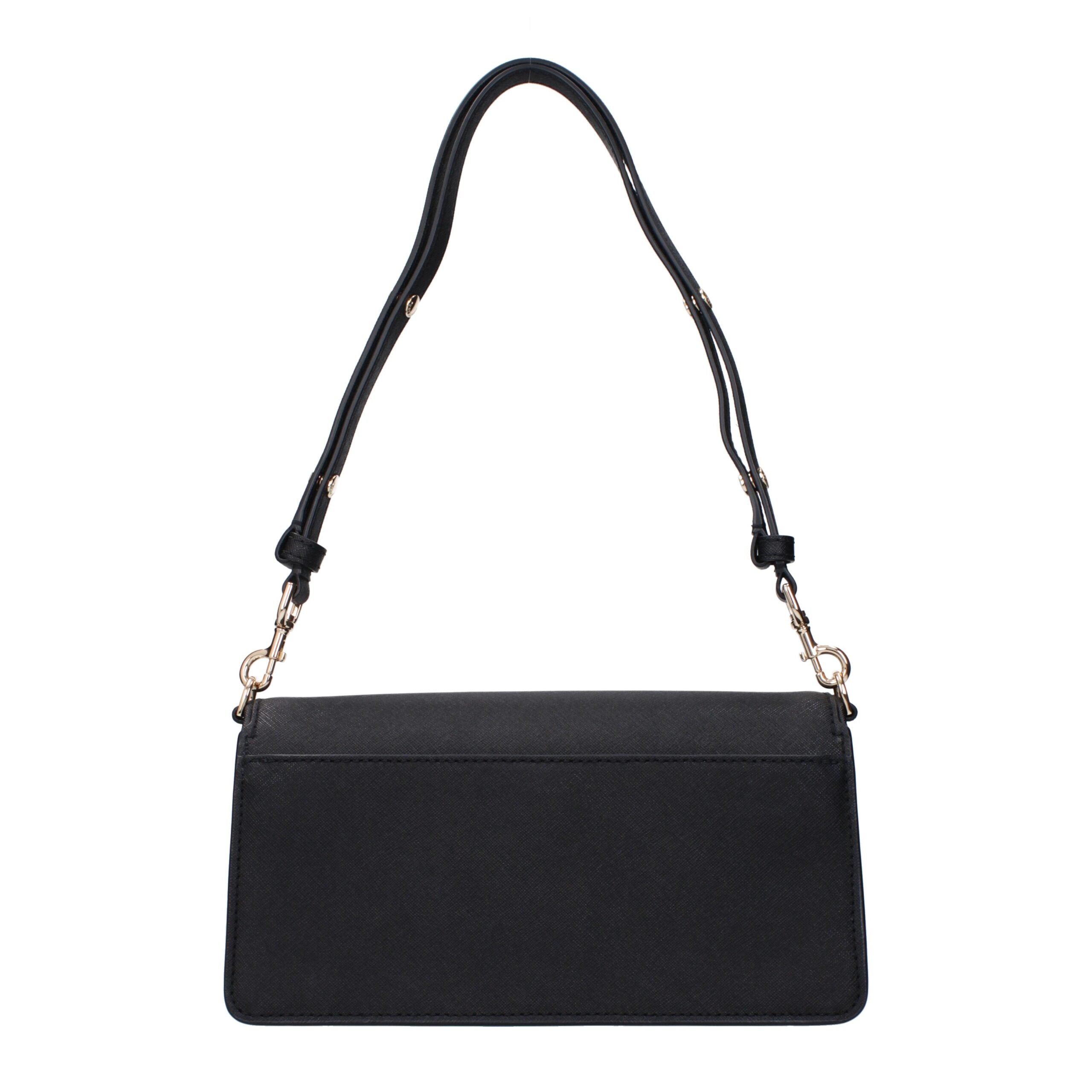 Black Leather Shoulder Bag