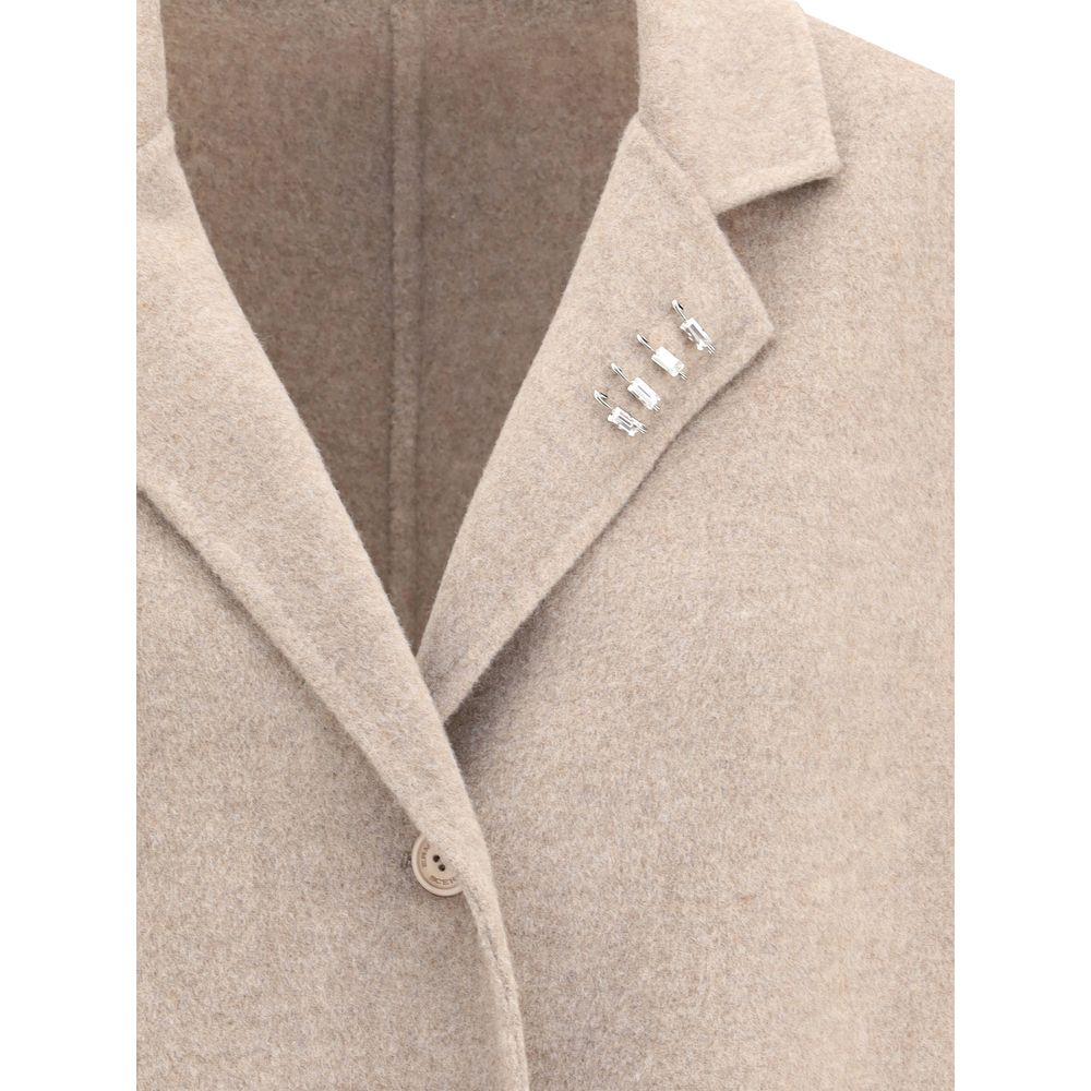 Beige Wool Coat