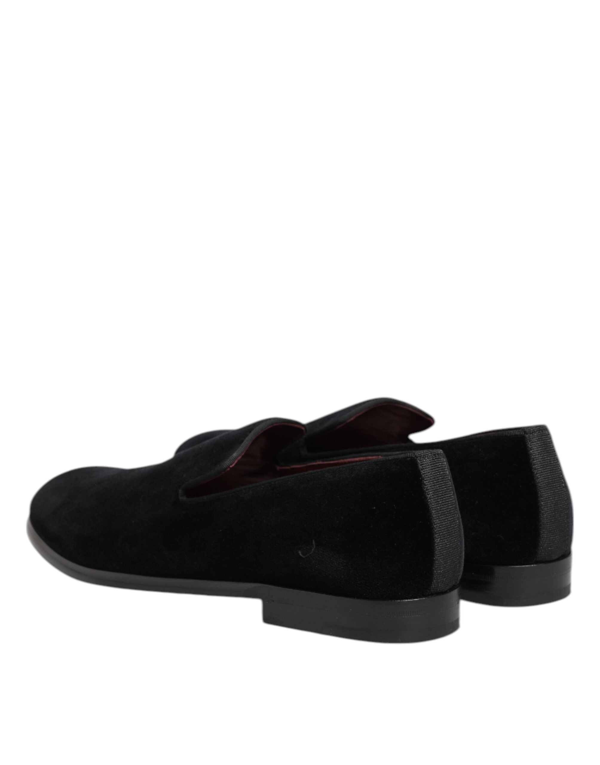 Black Velvet Loafers Formal Men Dress Shoes