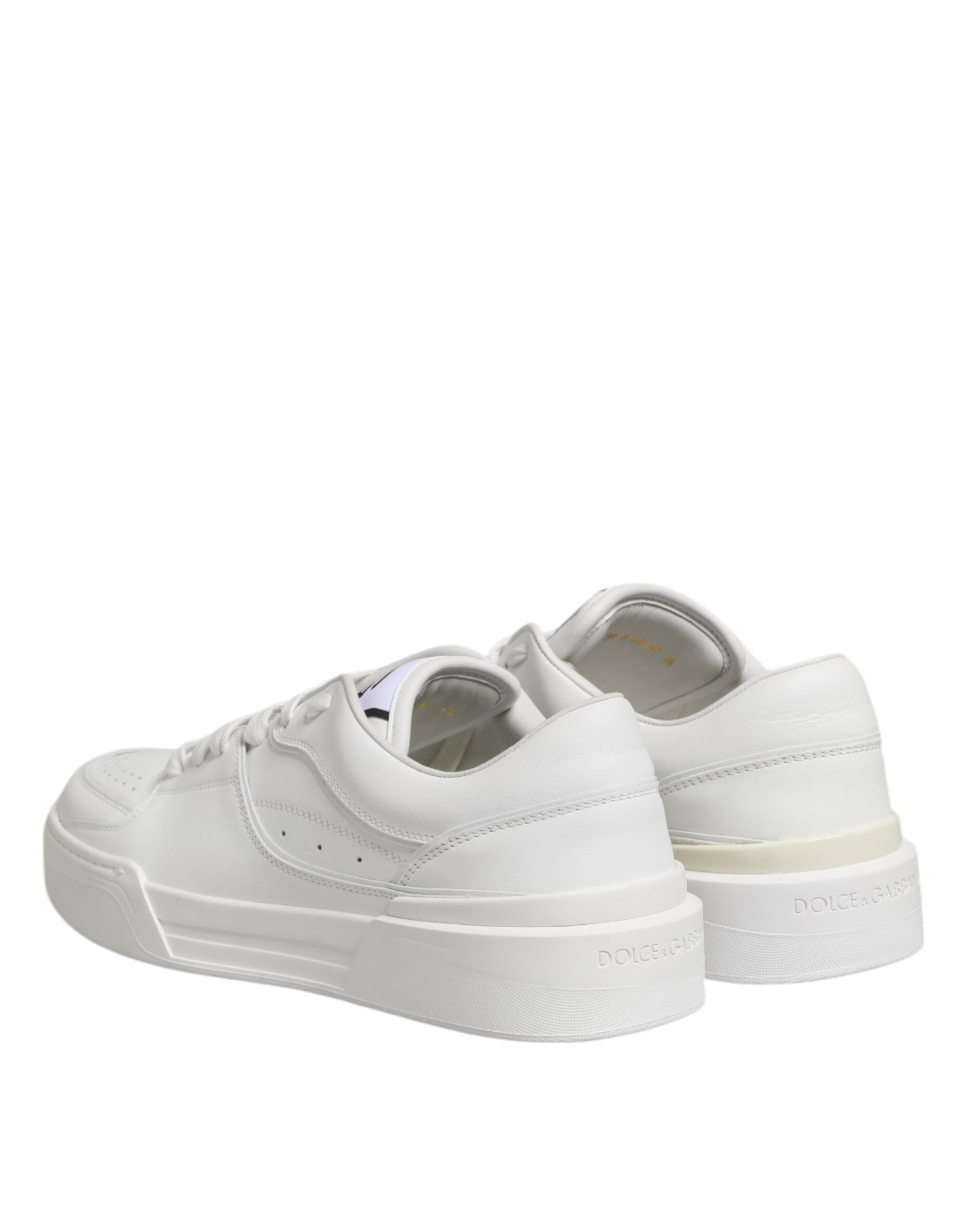 White Miami Leather Low Top Sneakers Shoes