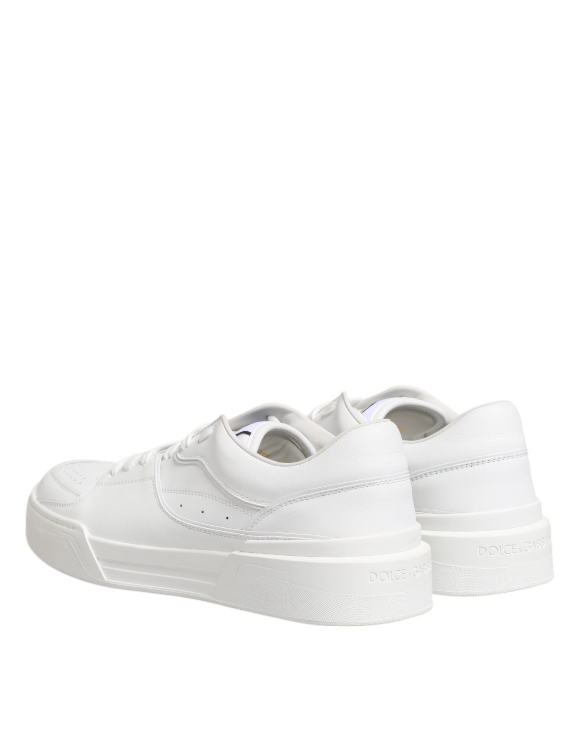 White Miami Leather Low Top Sneakers Shoes