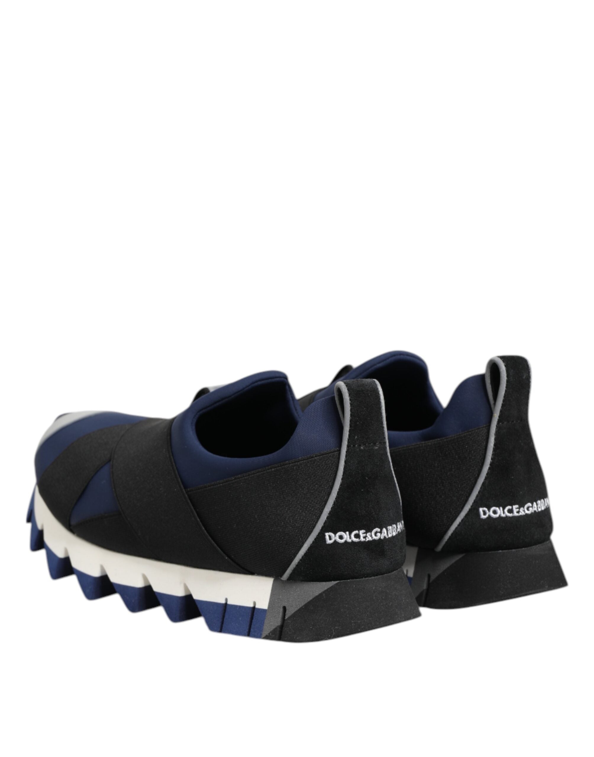 Blue Black Slip On Low Top Men Sneakers Shoes