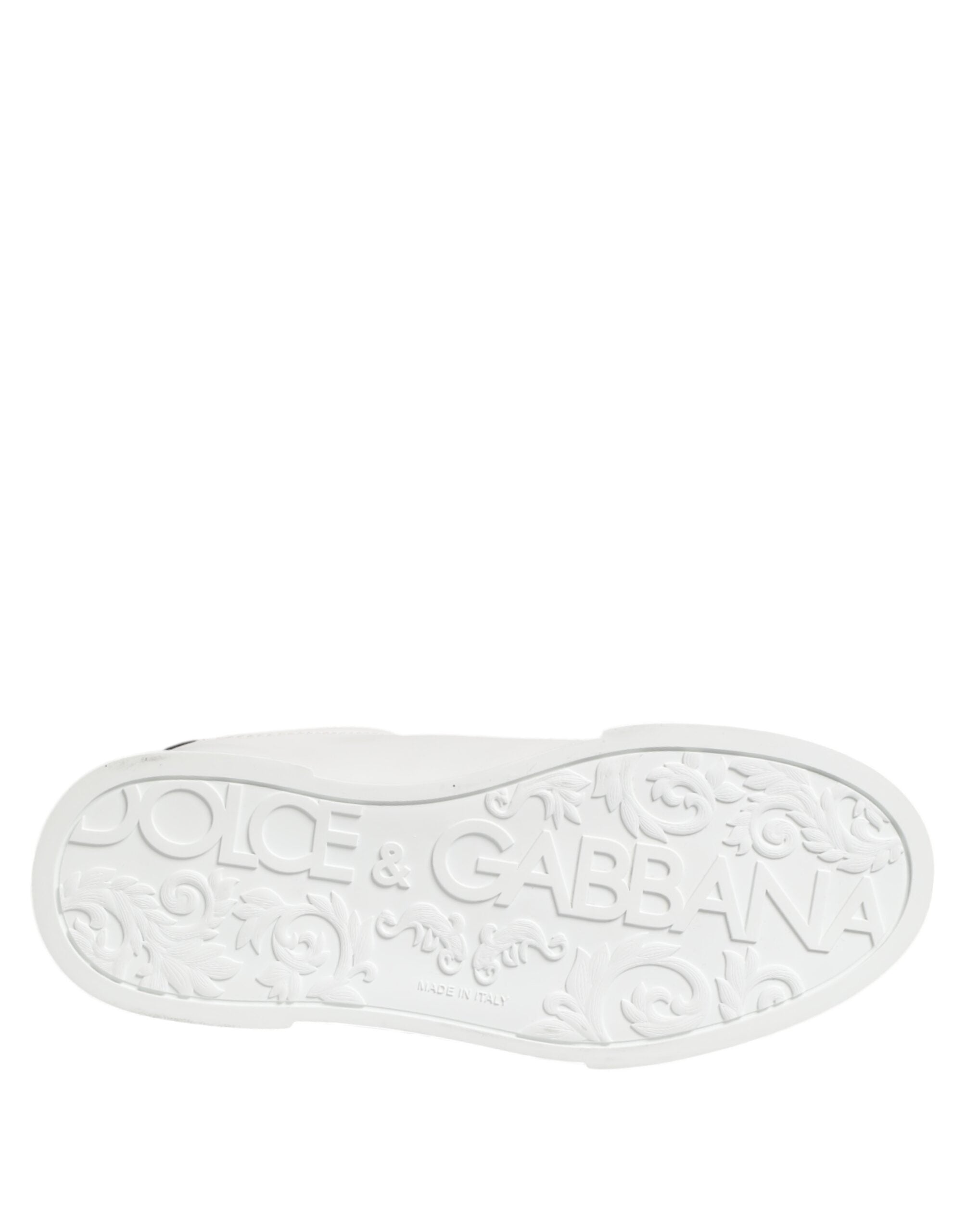 White Crown Patch Portofino Men Sneakers Shoes