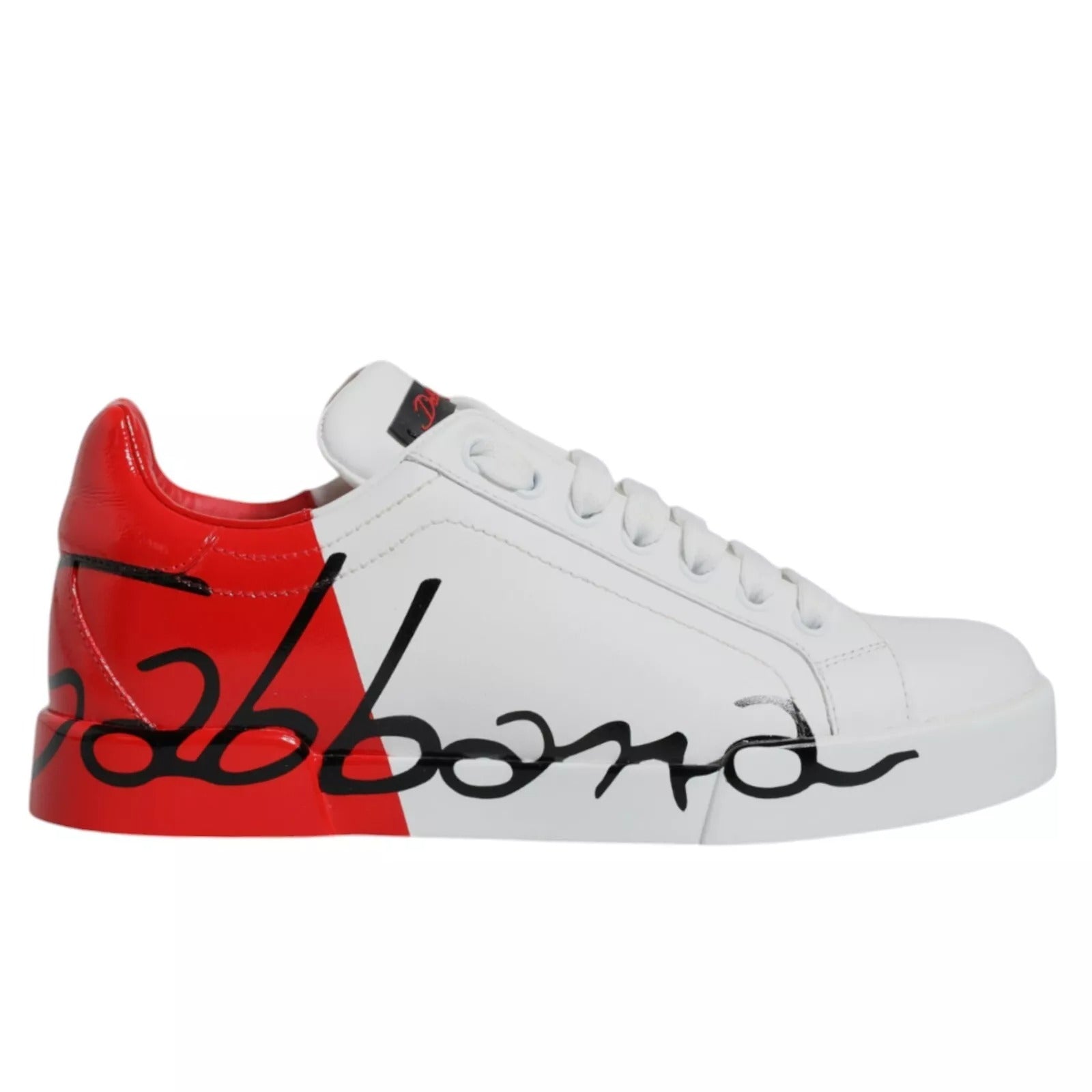 White Red Portofino Low Top Sneakers Shoes